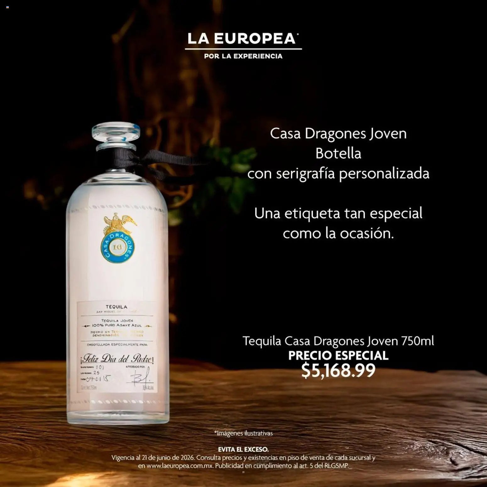 La Europea oferta desde 17/06/2026 La Europea catálogo Las mejores botellas para regalar a papá