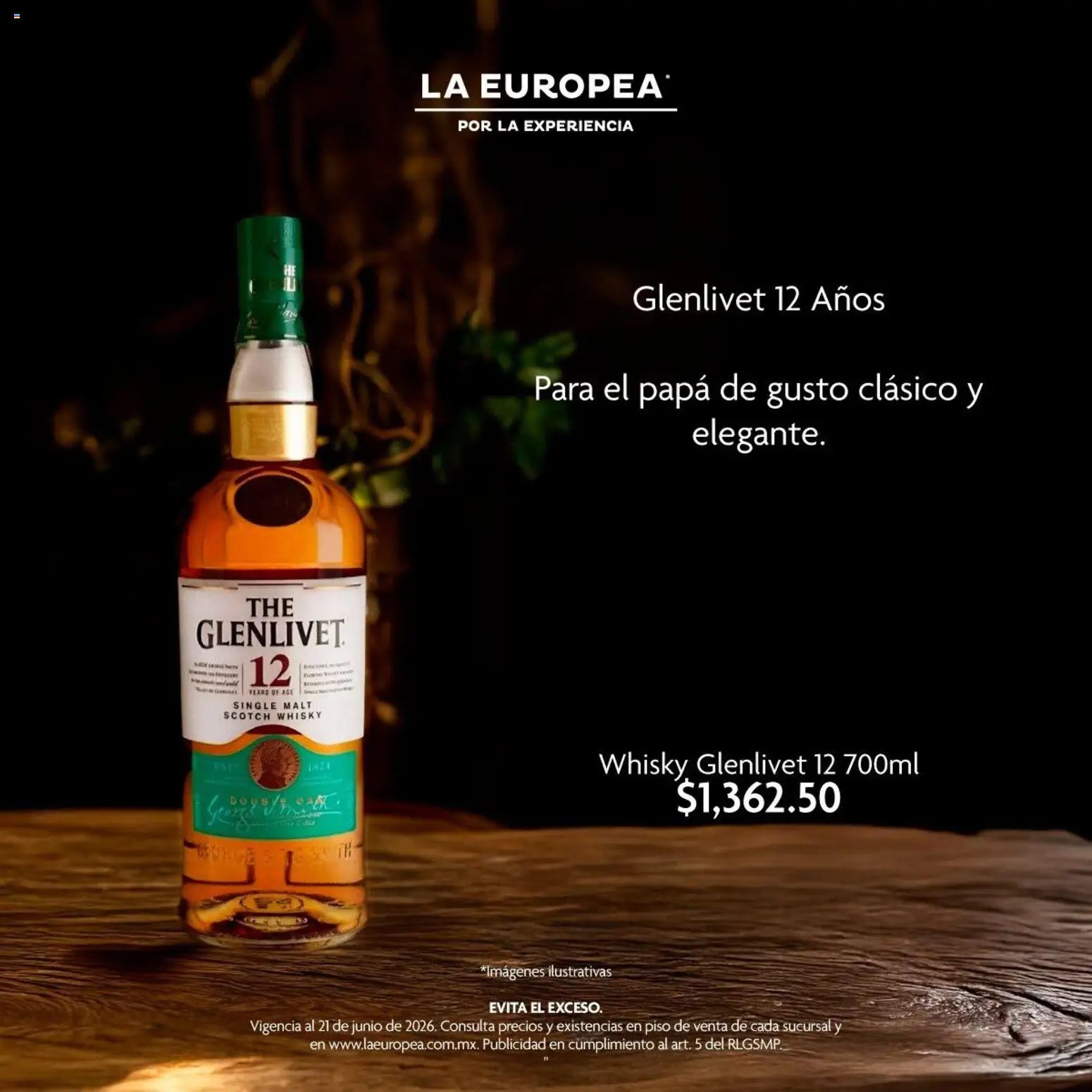 La Europea oferta desde 17/06/2026 La Europea catálogo Las mejores botellas para regalar a papá