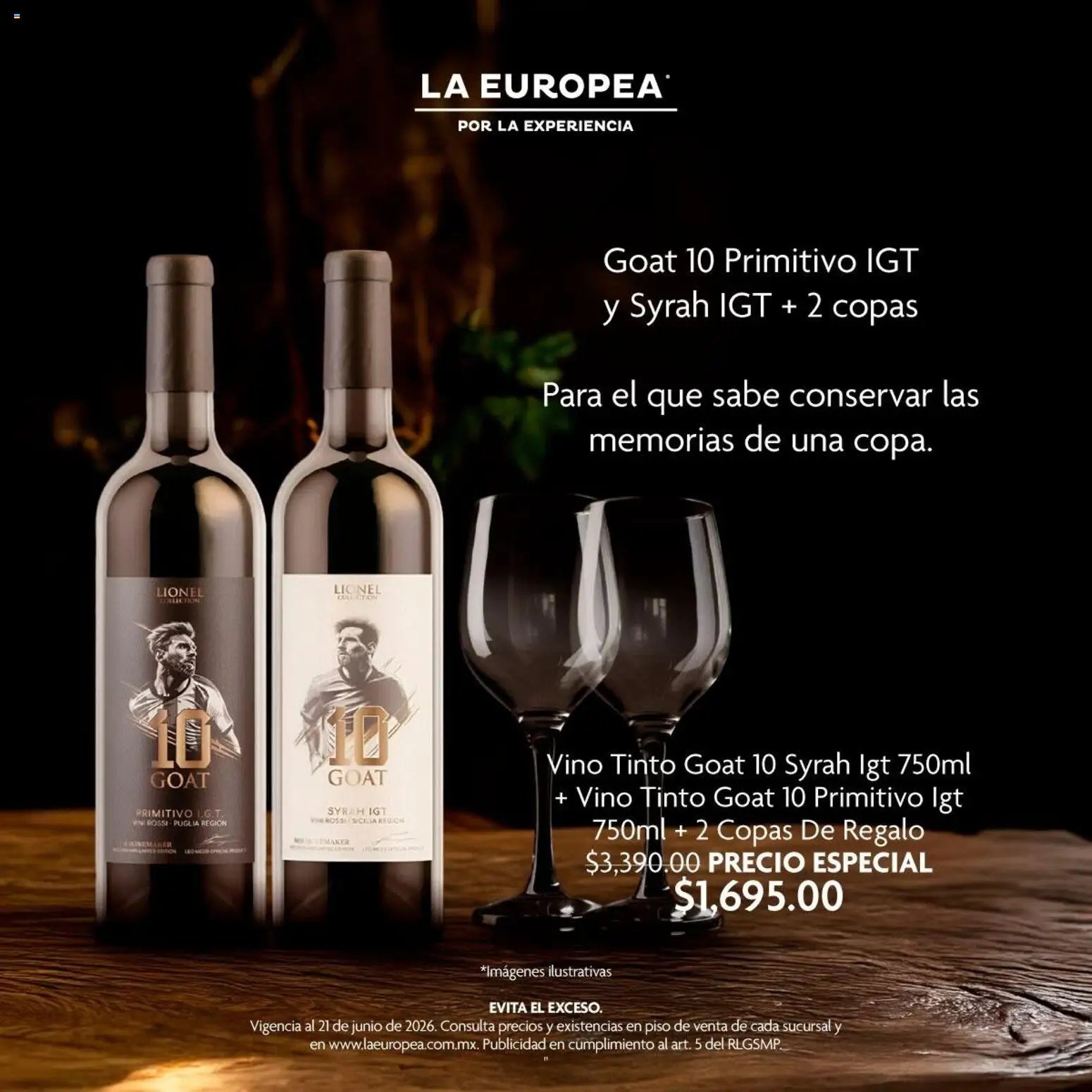 La Europea oferta desde 17/06/2026 La Europea catálogo Las mejores botellas para regalar a papá