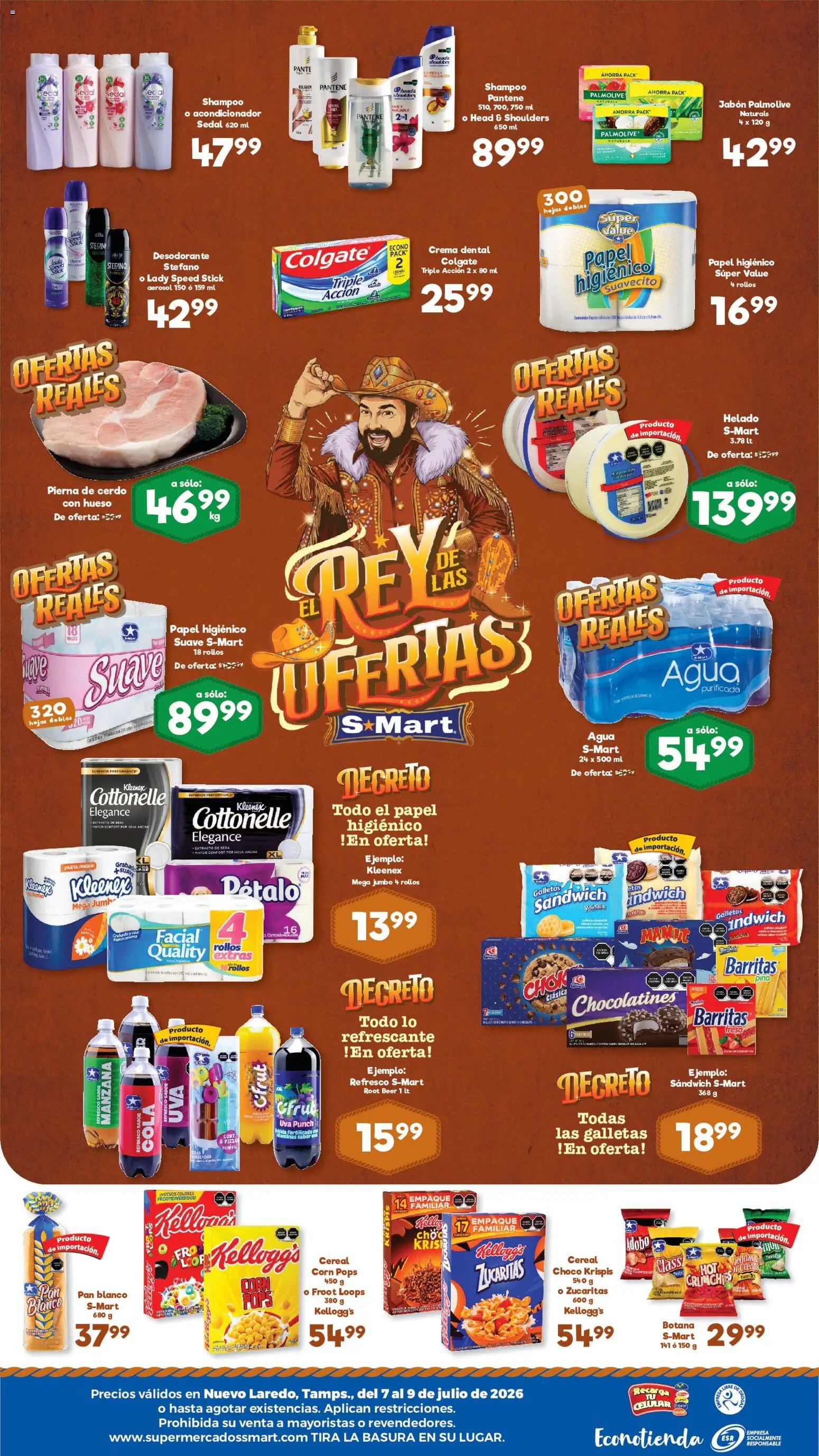 S-Mart oferta desde 07/07/2026 S-Mart folleto Nuevo Laredo