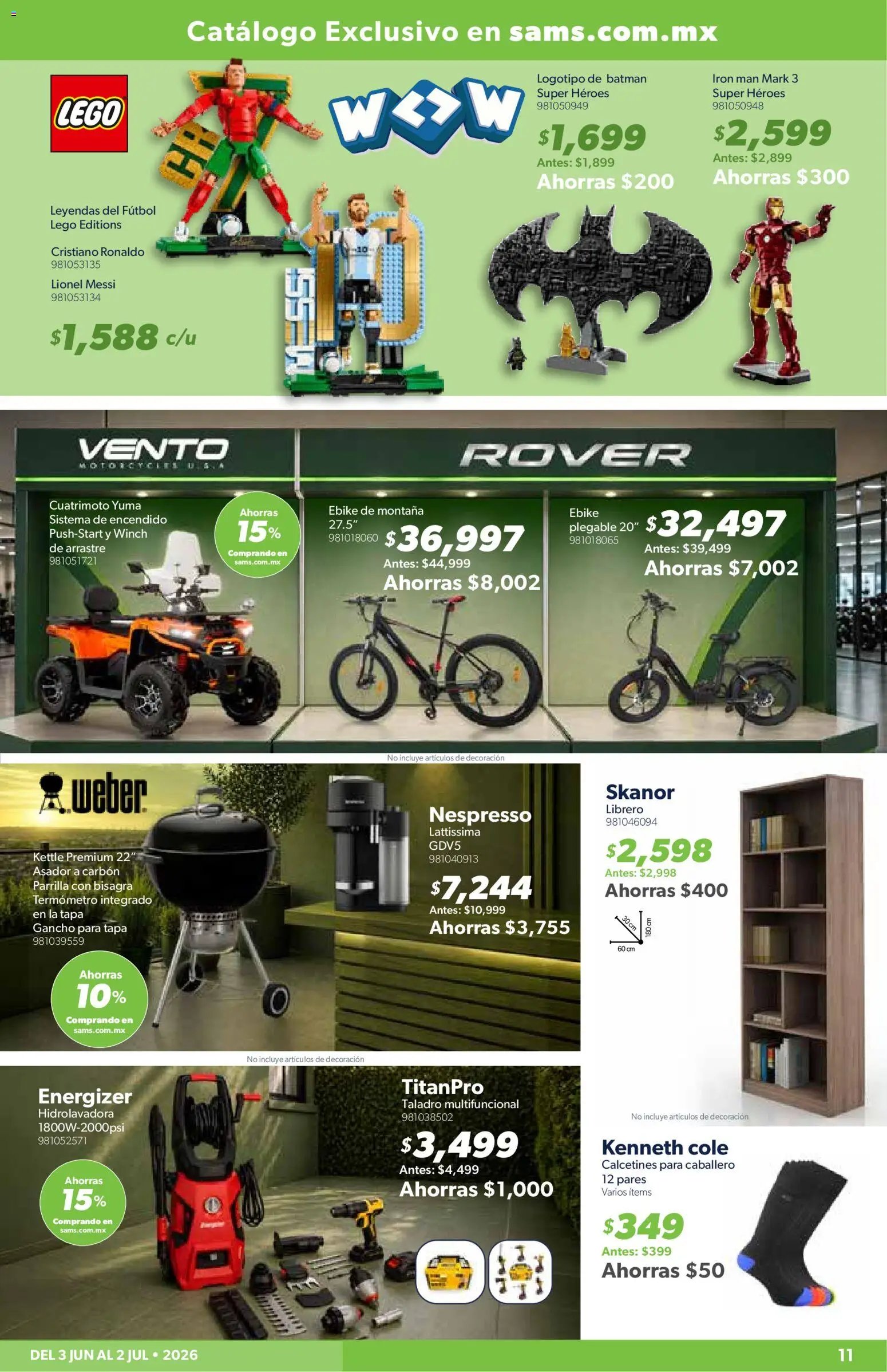 Sam's Club oferta desde 03/06/2026 Sam's Club catálogo Mi gran jugada. Es comprar productos únicos