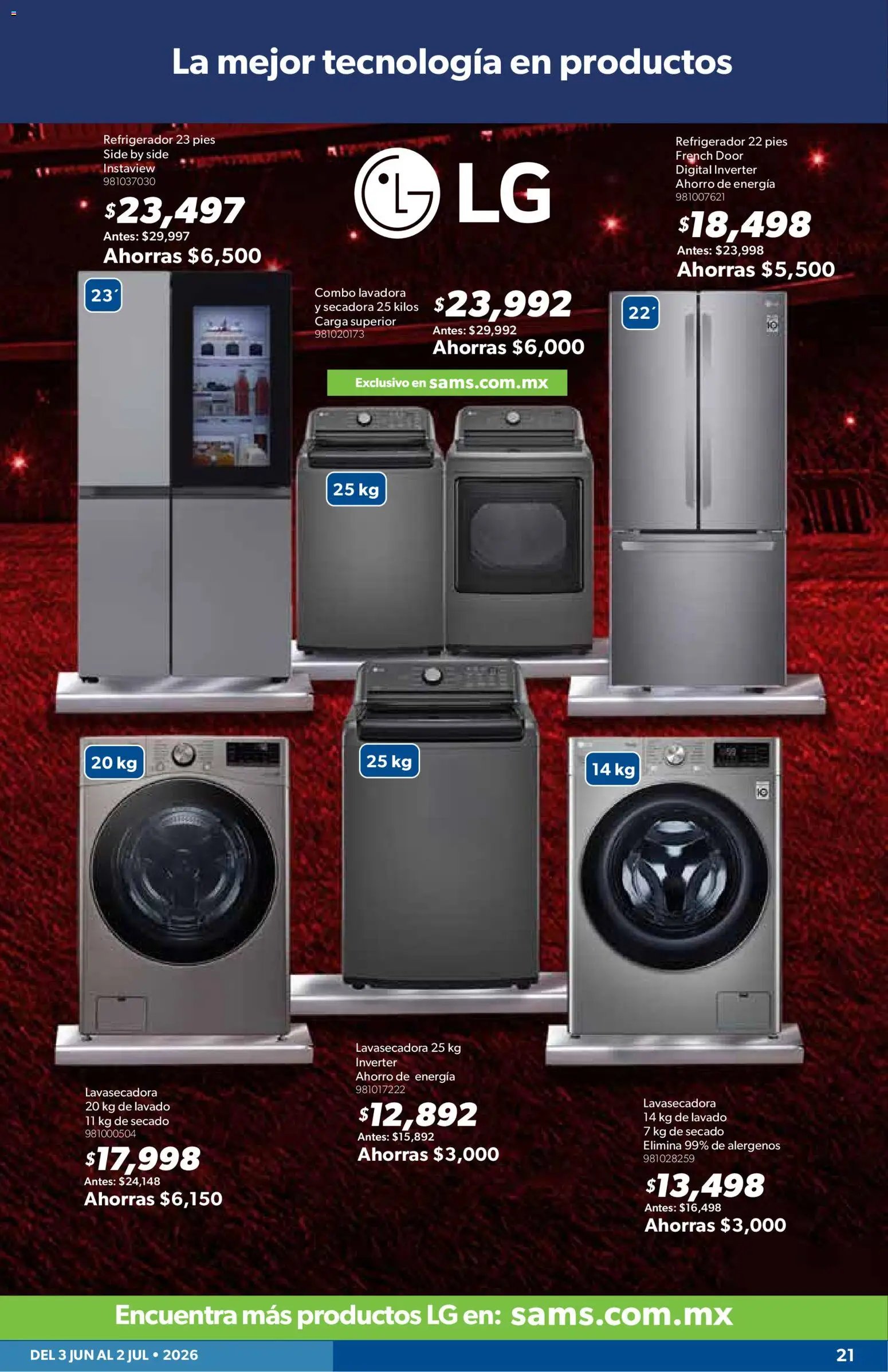 Sam's Club oferta desde 03/06/2026 Sam's Club catálogo Mi gran jugada. Es comprar productos únicos
