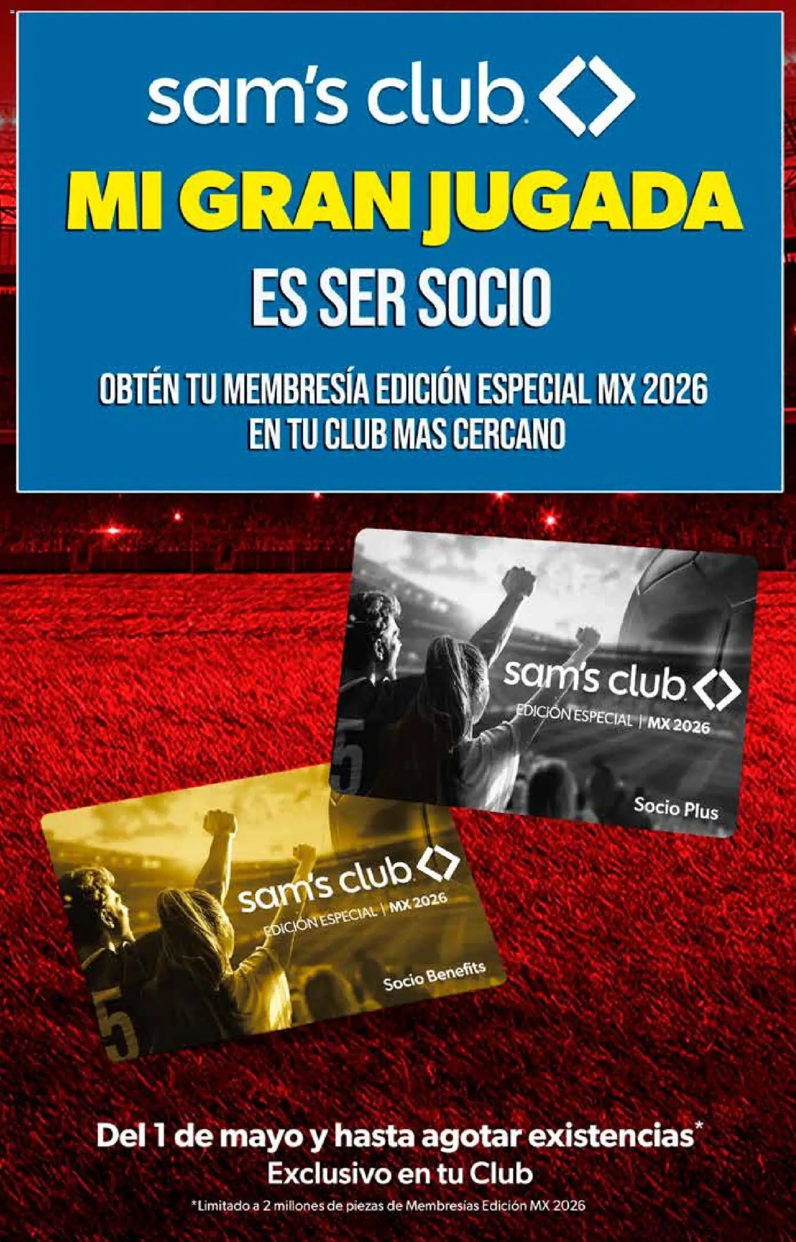 Sam's Club oferta desde 03/06/2026 Sam's Club catálogo Mi gran jugada. Es comprar productos únicos
