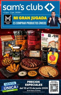 Sam's Club oferta desde 03/06/2026 Sam's Club catálogo Mi gran jugada. Es comprar productos únicos