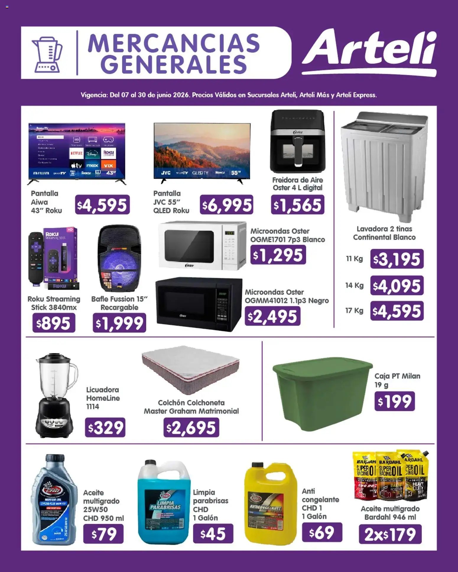 Arteli oferta desde 07/06/2026 Arteli folleto Quincenal
