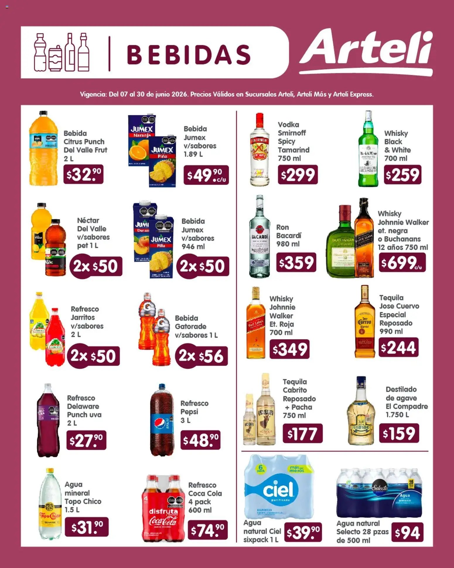 Arteli oferta desde 07/06/2026 Arteli folleto Quincenal