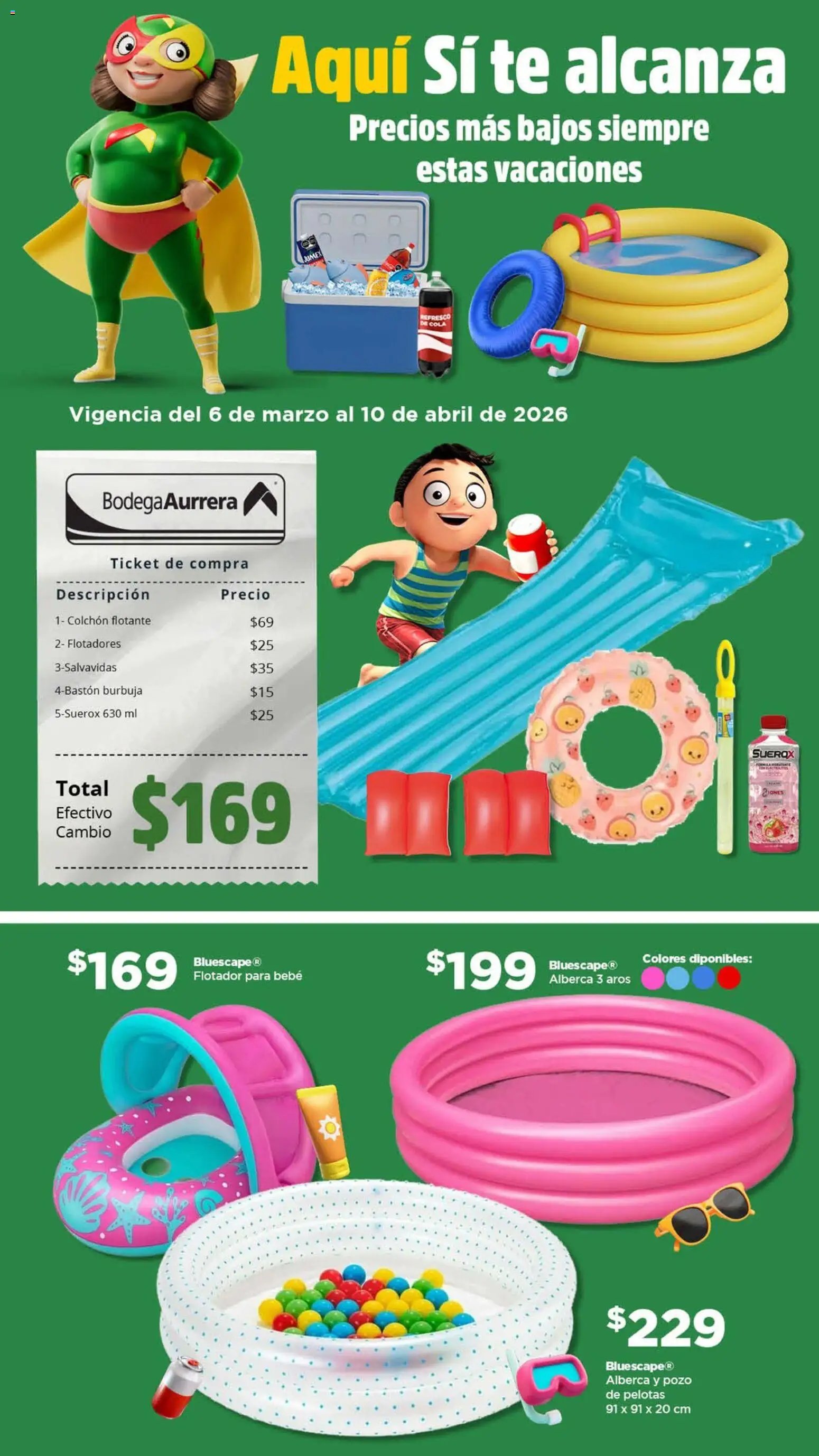 Bodega Aurrerá oferta desde 06/03/2026 Bodega Aurrerá folleto Vacaciones (2026-03-06 - 2026-04-10)