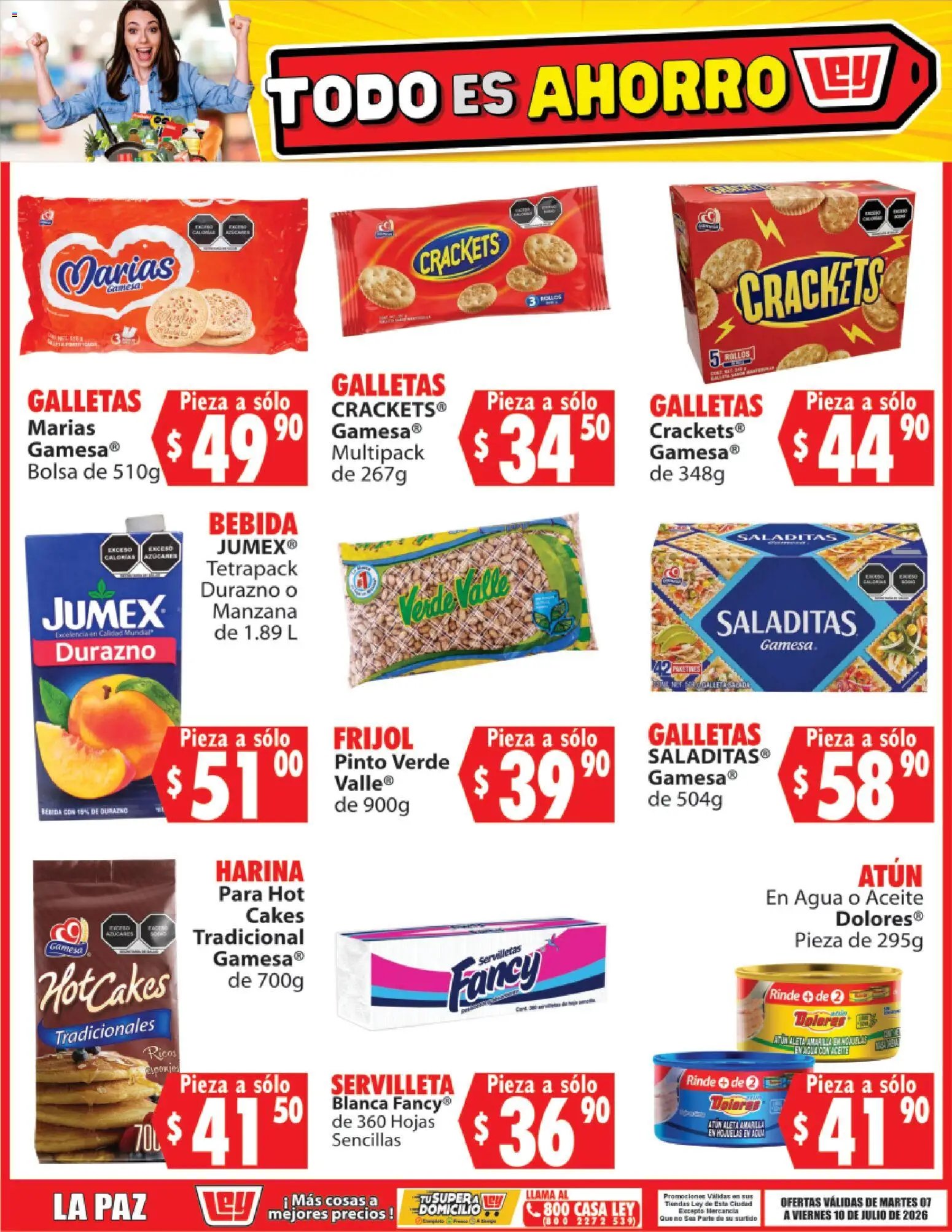 Casa Ley oferta desde 07/07/2026 Casa Ley folleto Todo es ahorro
