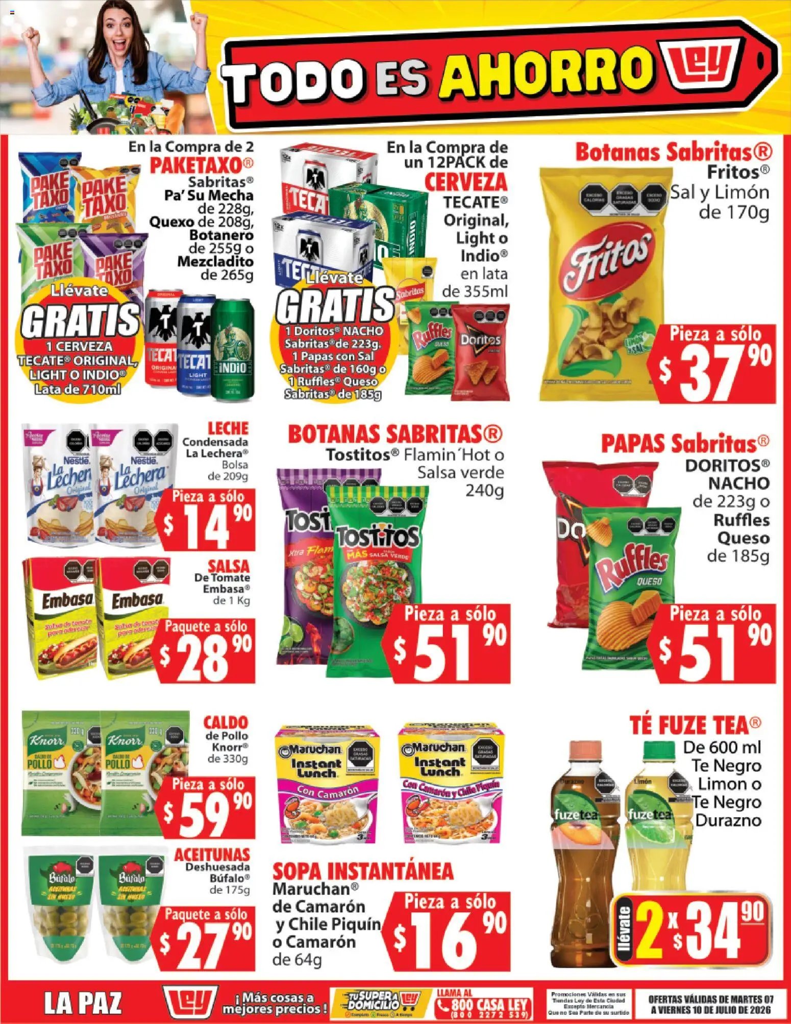 Casa Ley oferta desde 07/07/2026 Casa Ley folleto Todo es ahorro