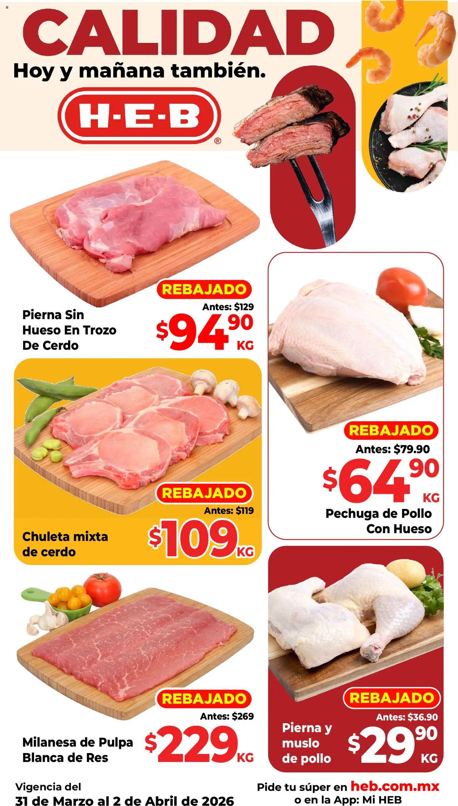 H-E-B oferta desde 31/03/2026 H-E-B folleto Ofertas (2026-03-31 - 2026-04-02)