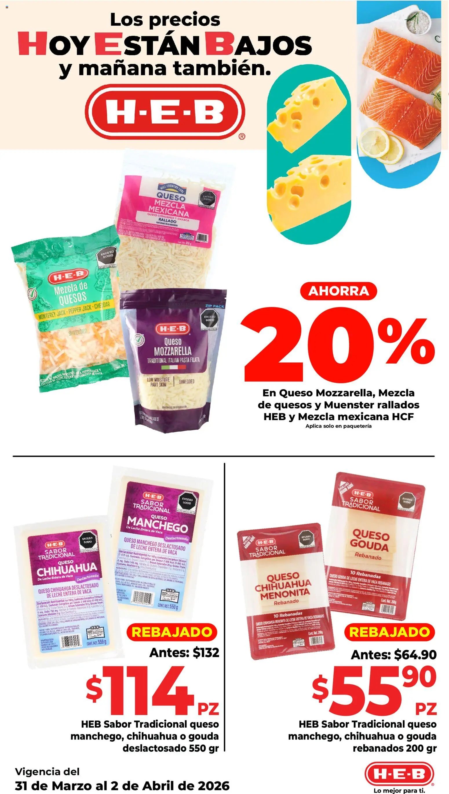 H-E-B oferta desde 31/03/2026 H-E-B folleto Ofertas (2026-03-31 - 2026-04-02)