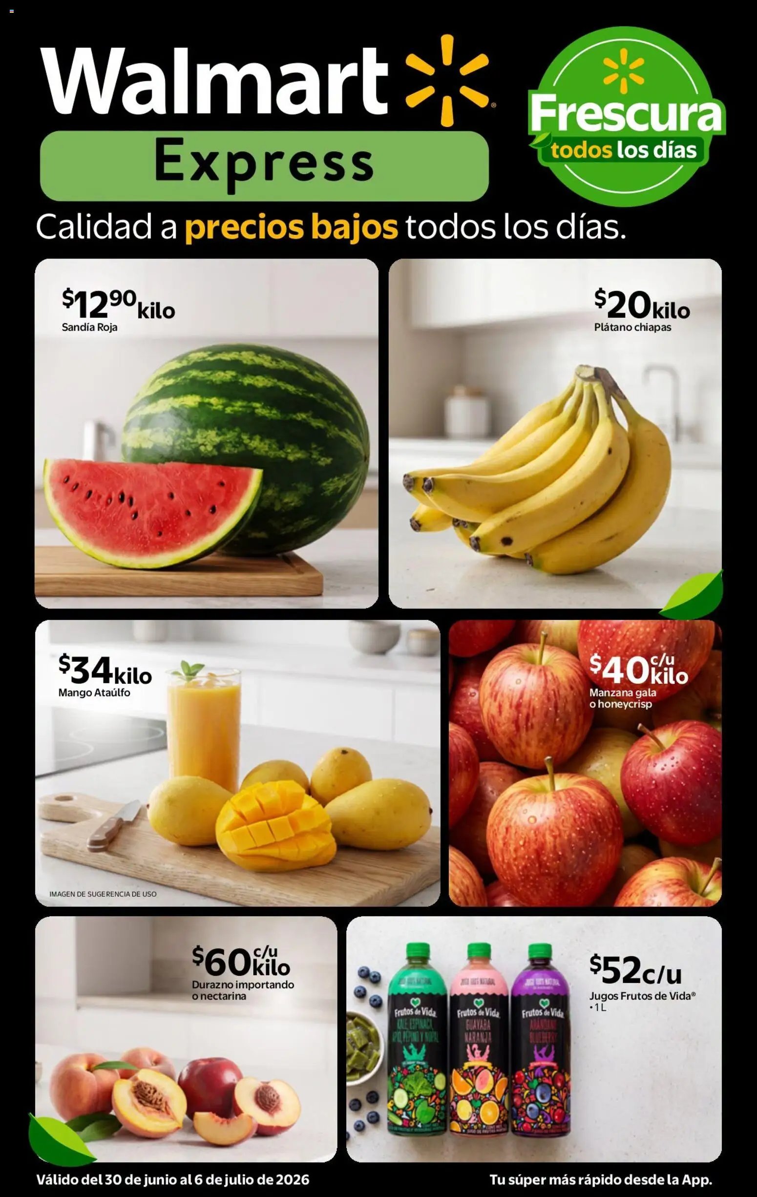 Walmart Express oferta desde 30/06/2026 Walmart Express folleto Calidad a precios bajos