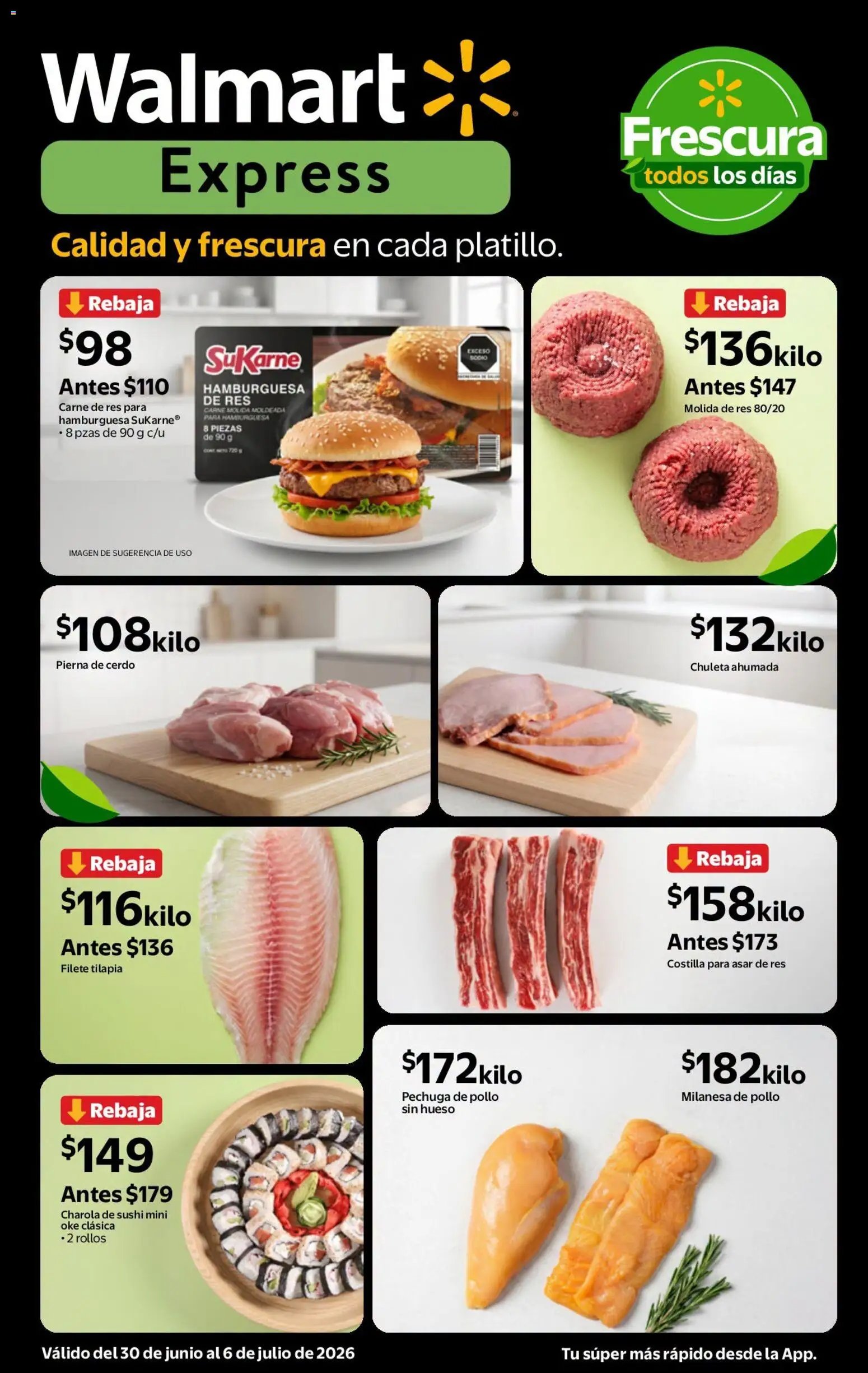 Walmart Express oferta desde 30/06/2026 Walmart Express folleto Calidad a precios bajos
