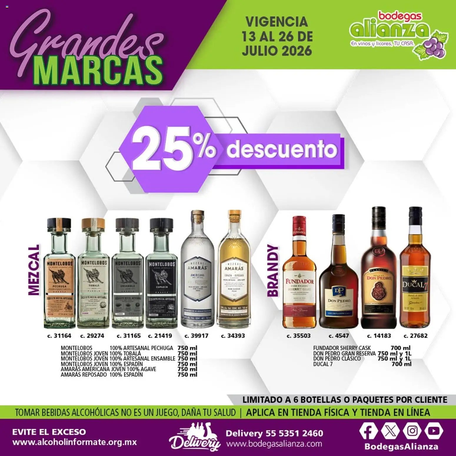 Bodegas Alianza oferta desde 13/07/2026 Bodegas Alianza catálogo Grandes Marcas