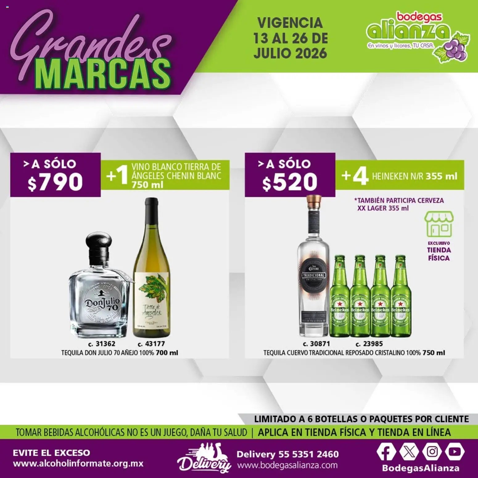 Bodegas Alianza oferta desde 13/07/2026 Bodegas Alianza catálogo Grandes Marcas