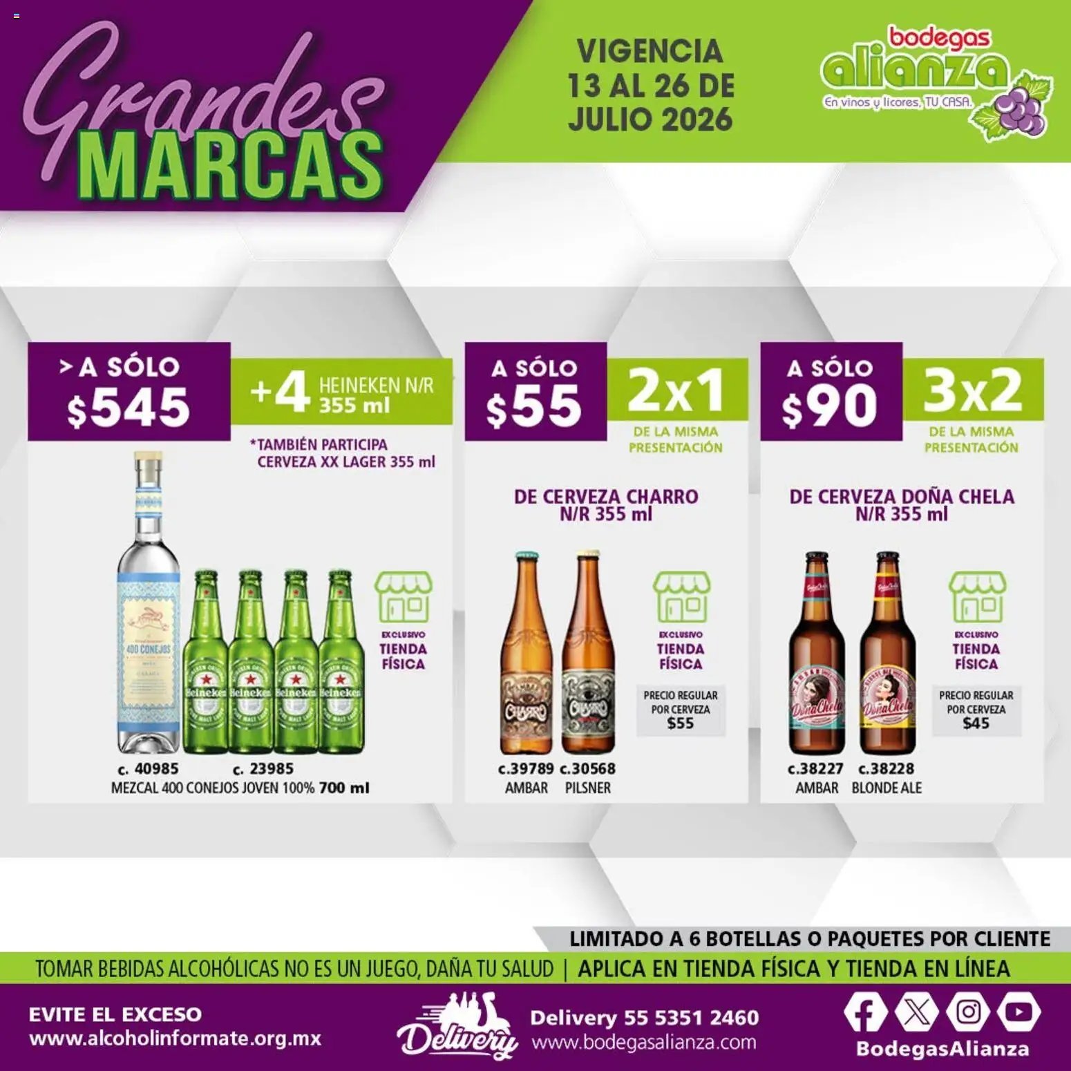 Bodegas Alianza oferta desde 13/07/2026 Bodegas Alianza catálogo Grandes Marcas