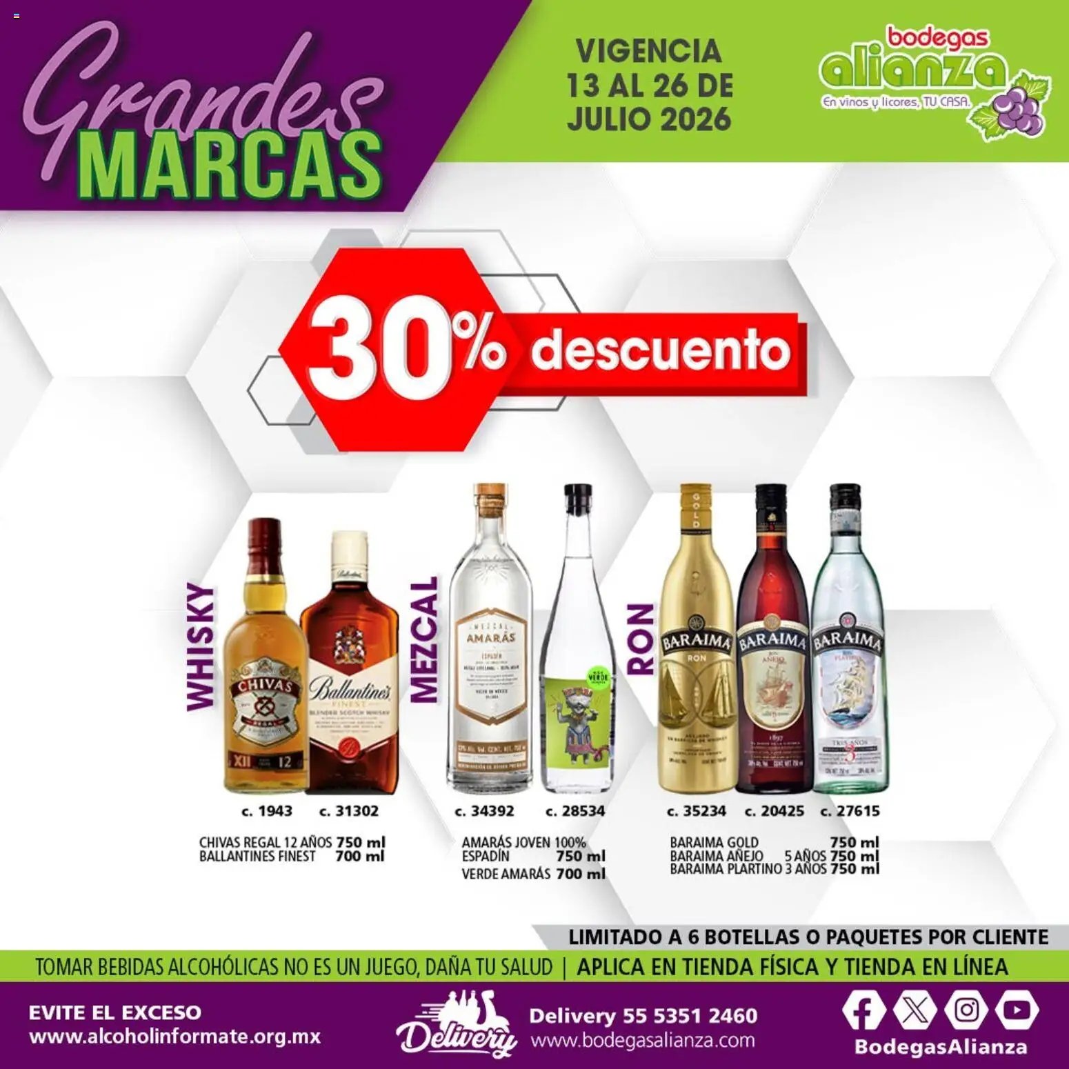 Bodegas Alianza oferta desde 13/07/2026 Bodegas Alianza catálogo Grandes Marcas