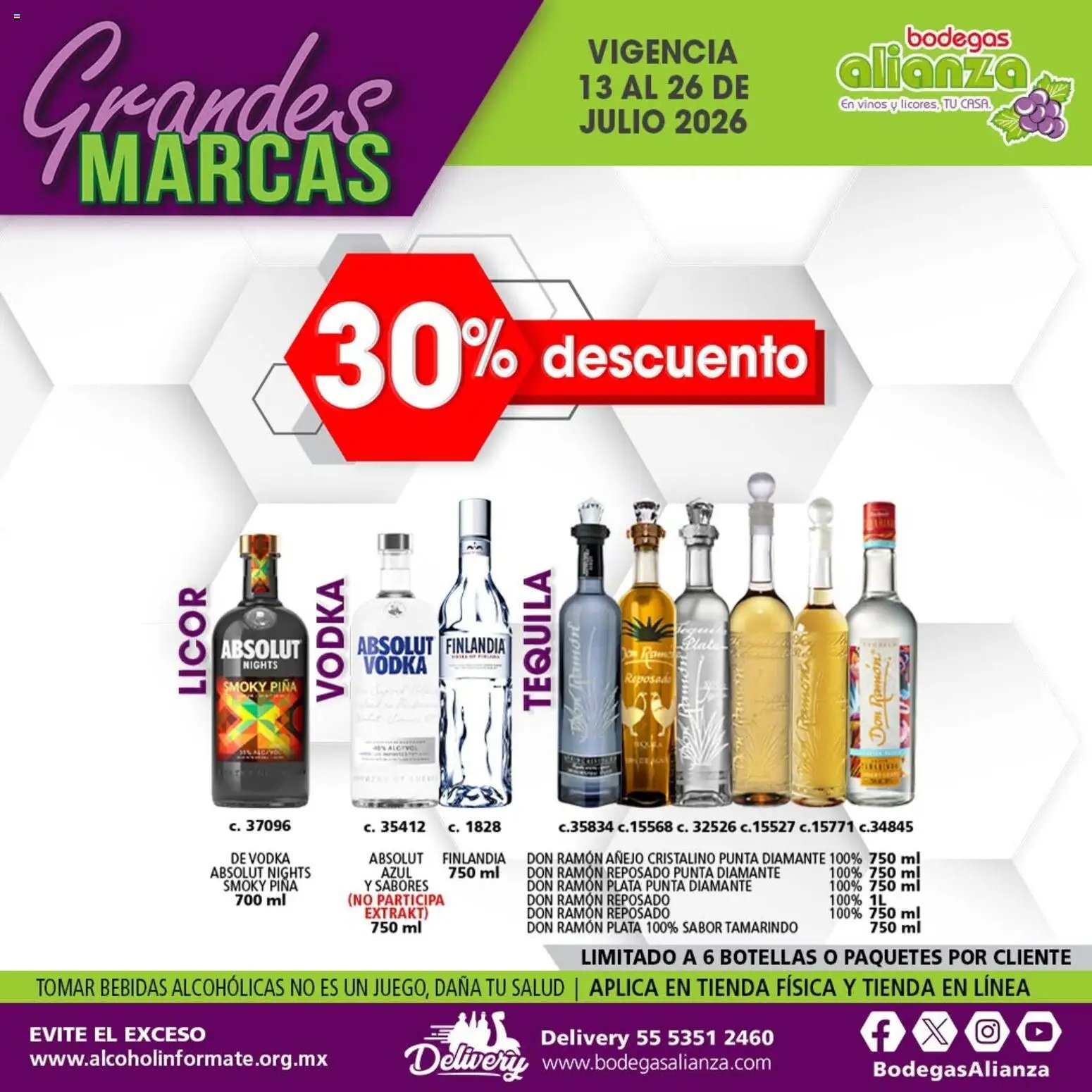 Bodegas Alianza oferta desde 13/07/2026 Bodegas Alianza catálogo Grandes Marcas
