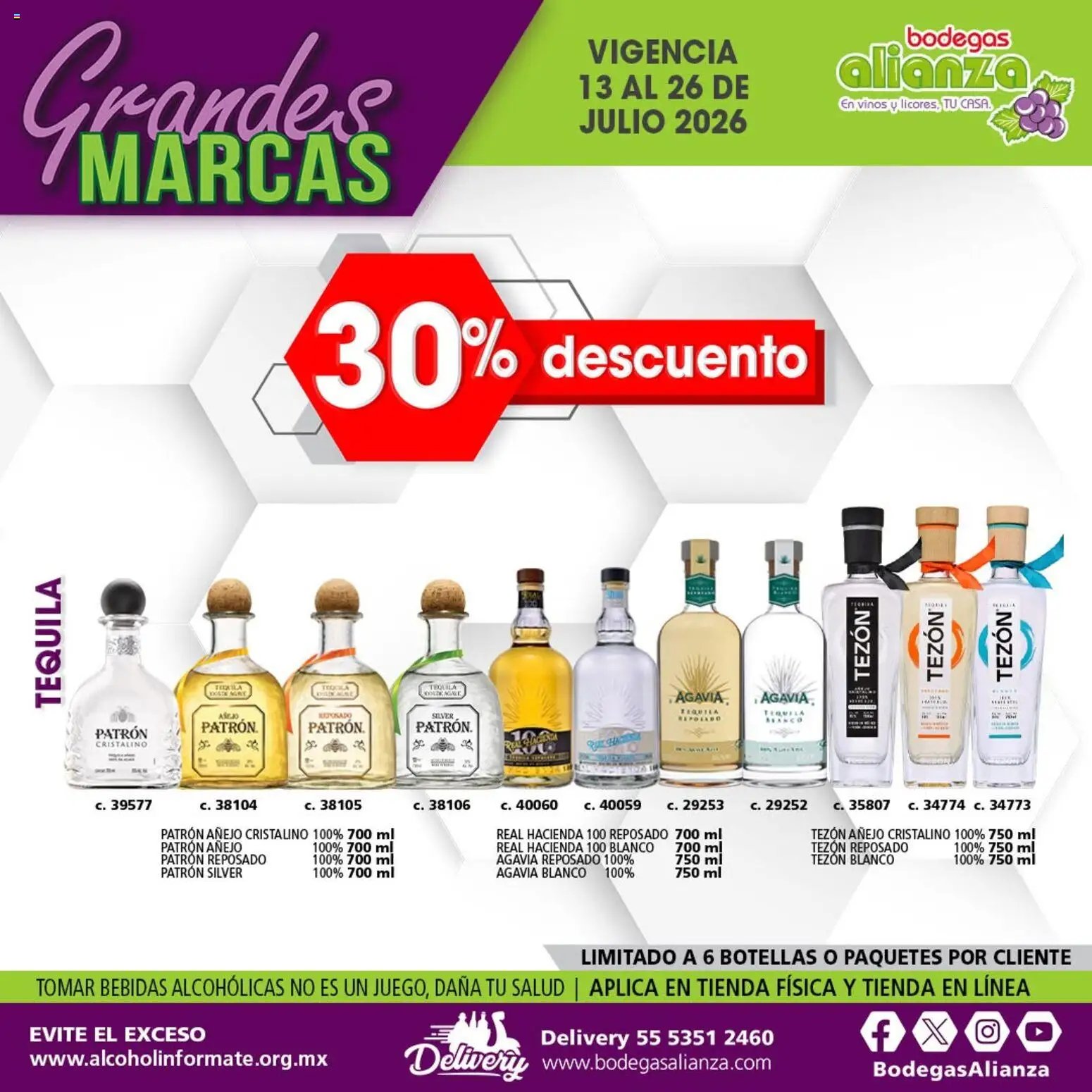 Bodegas Alianza oferta desde 13/07/2026 Bodegas Alianza catálogo Grandes Marcas