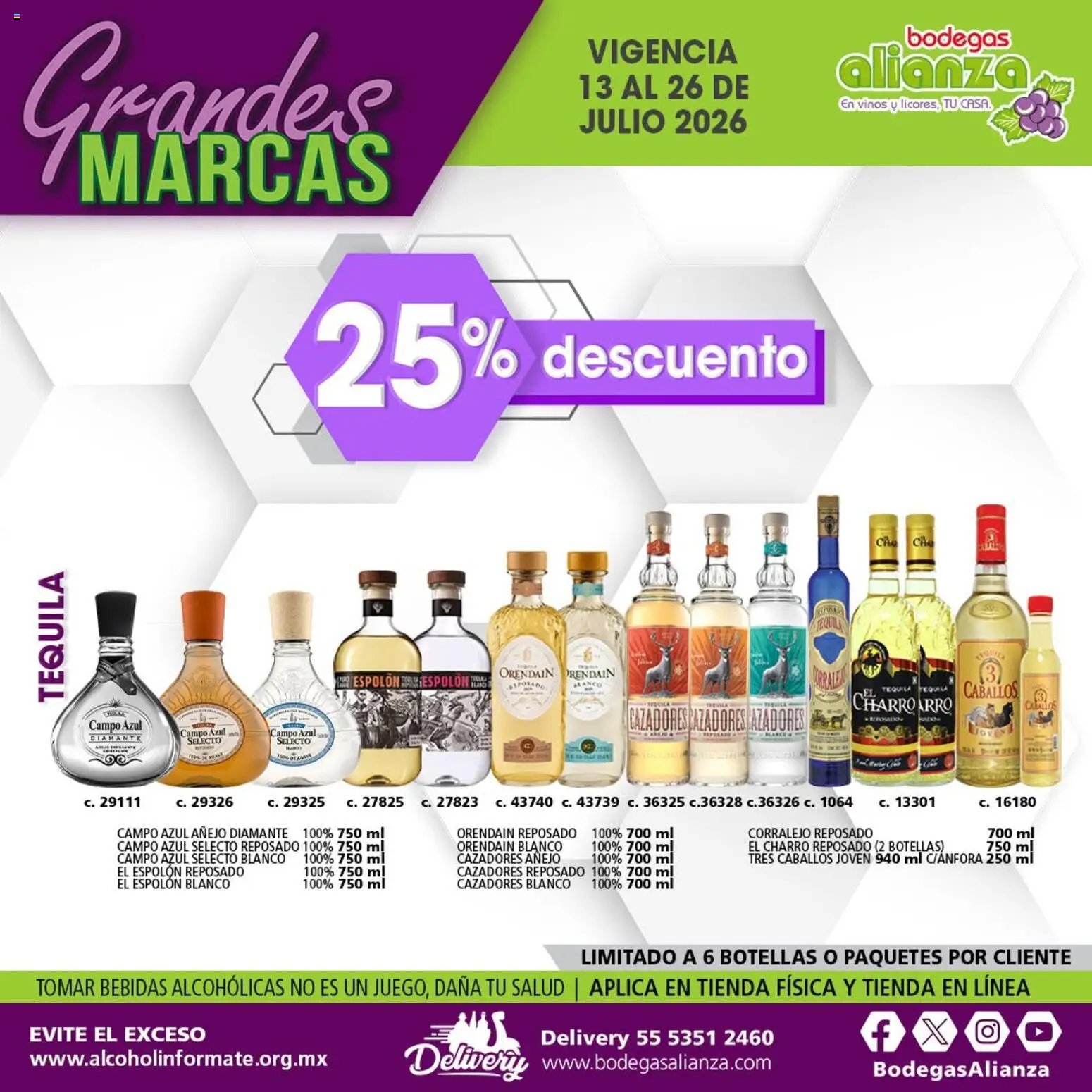 Bodegas Alianza oferta desde 13/07/2026 Bodegas Alianza catálogo Grandes Marcas