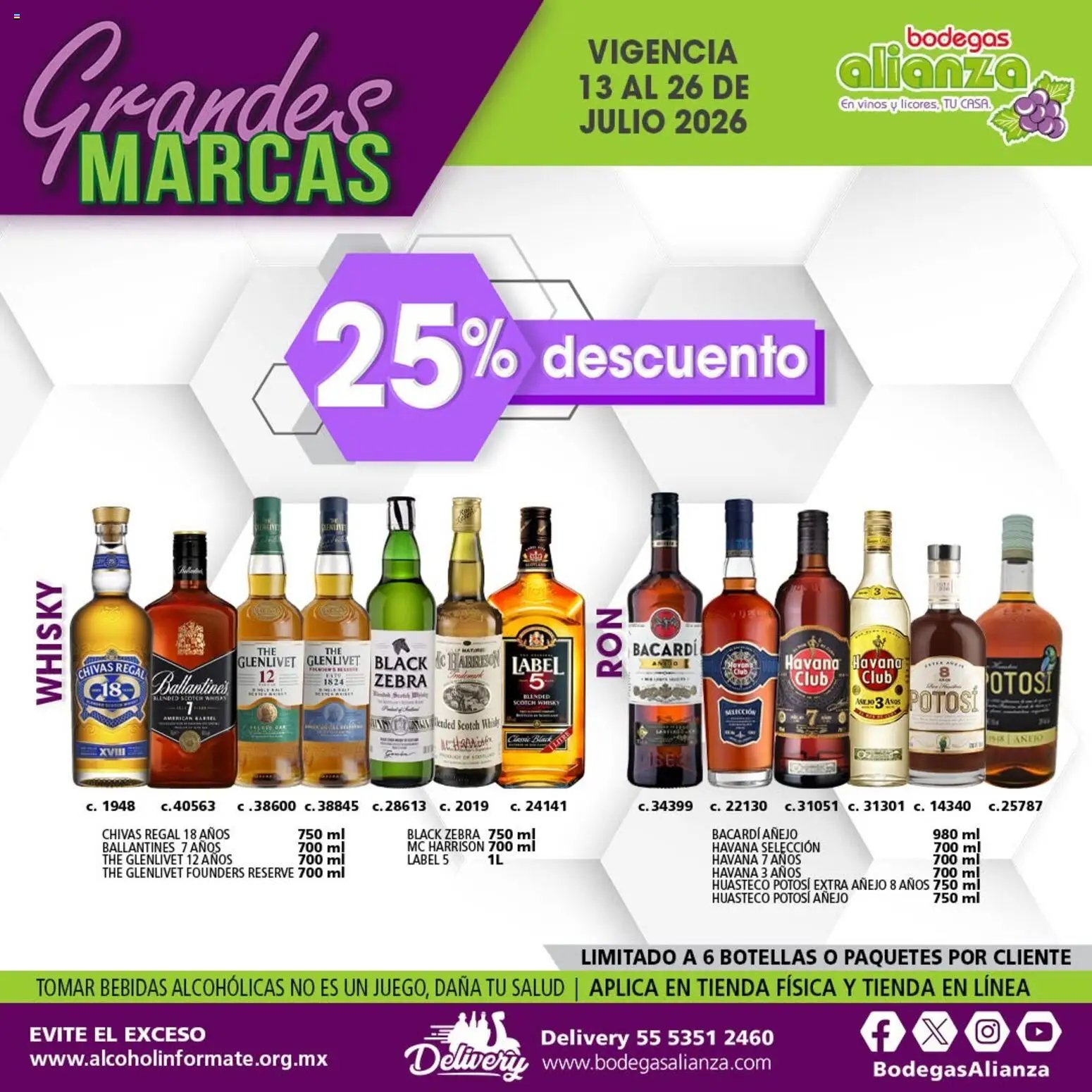 Bodegas Alianza oferta desde 13/07/2026 Bodegas Alianza catálogo Grandes Marcas