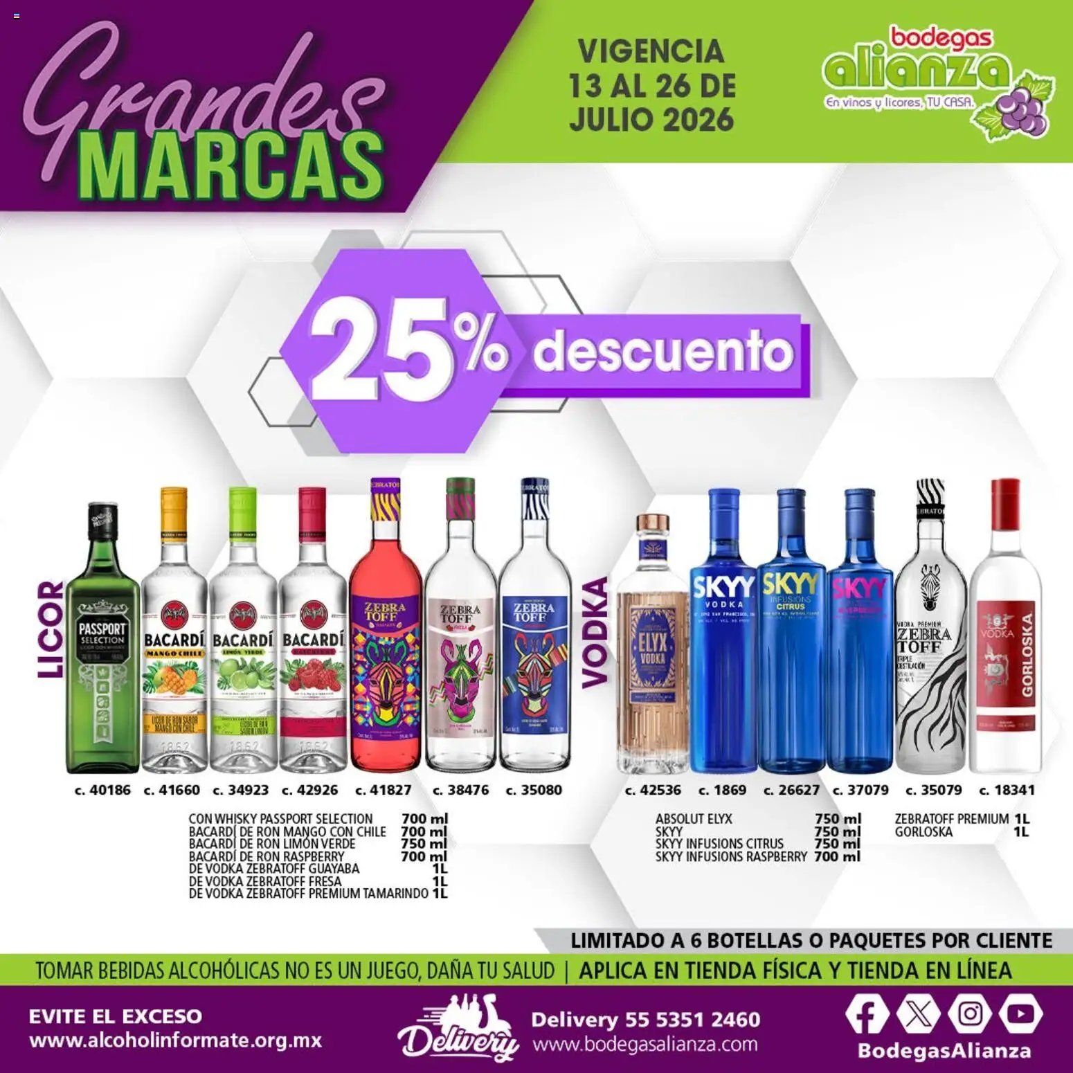 Bodegas Alianza oferta desde 13/07/2026 Bodegas Alianza catálogo Grandes Marcas