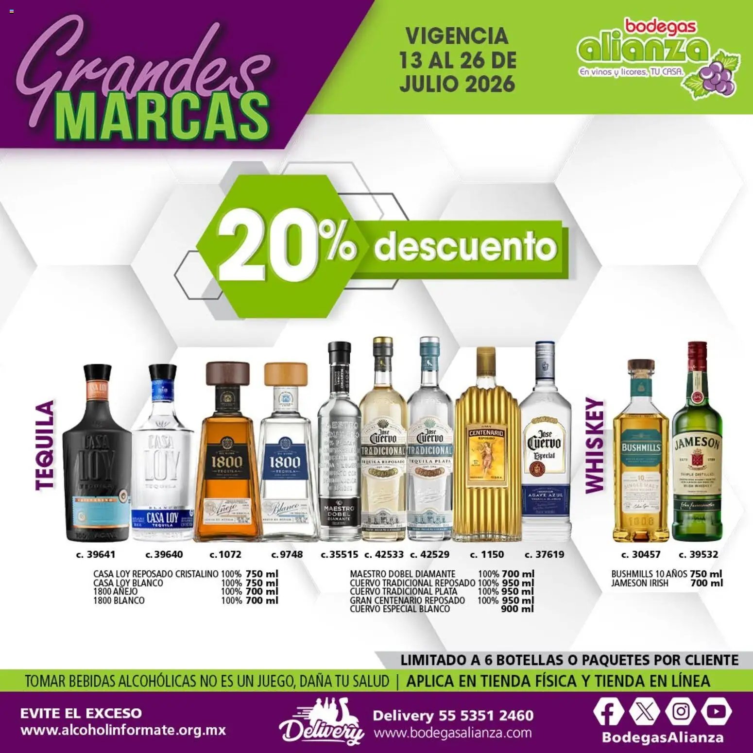Bodegas Alianza oferta desde 13/07/2026 Bodegas Alianza catálogo Grandes Marcas