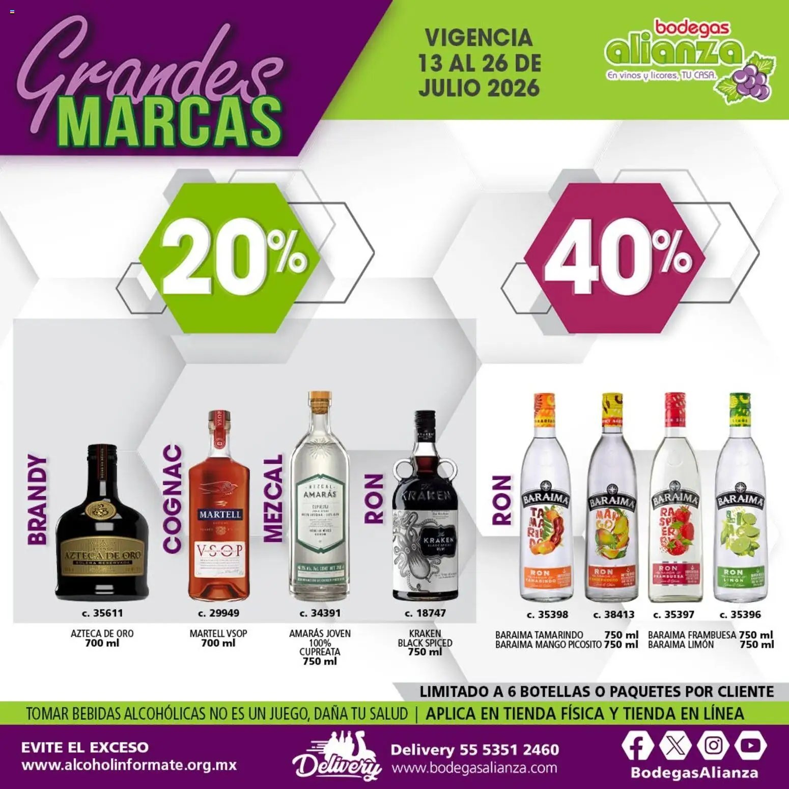 Bodegas Alianza oferta desde 13/07/2026 Bodegas Alianza catálogo Grandes Marcas