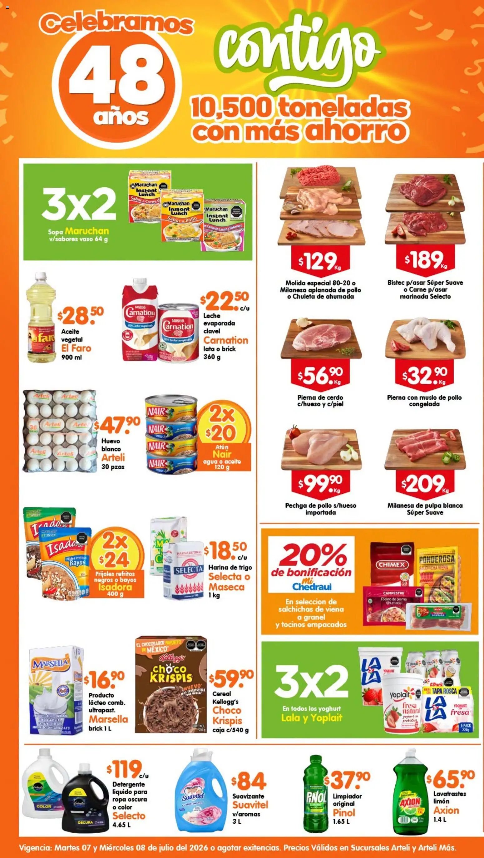 Arteli oferta desde 07/07/2026 Arteli folleto Valles