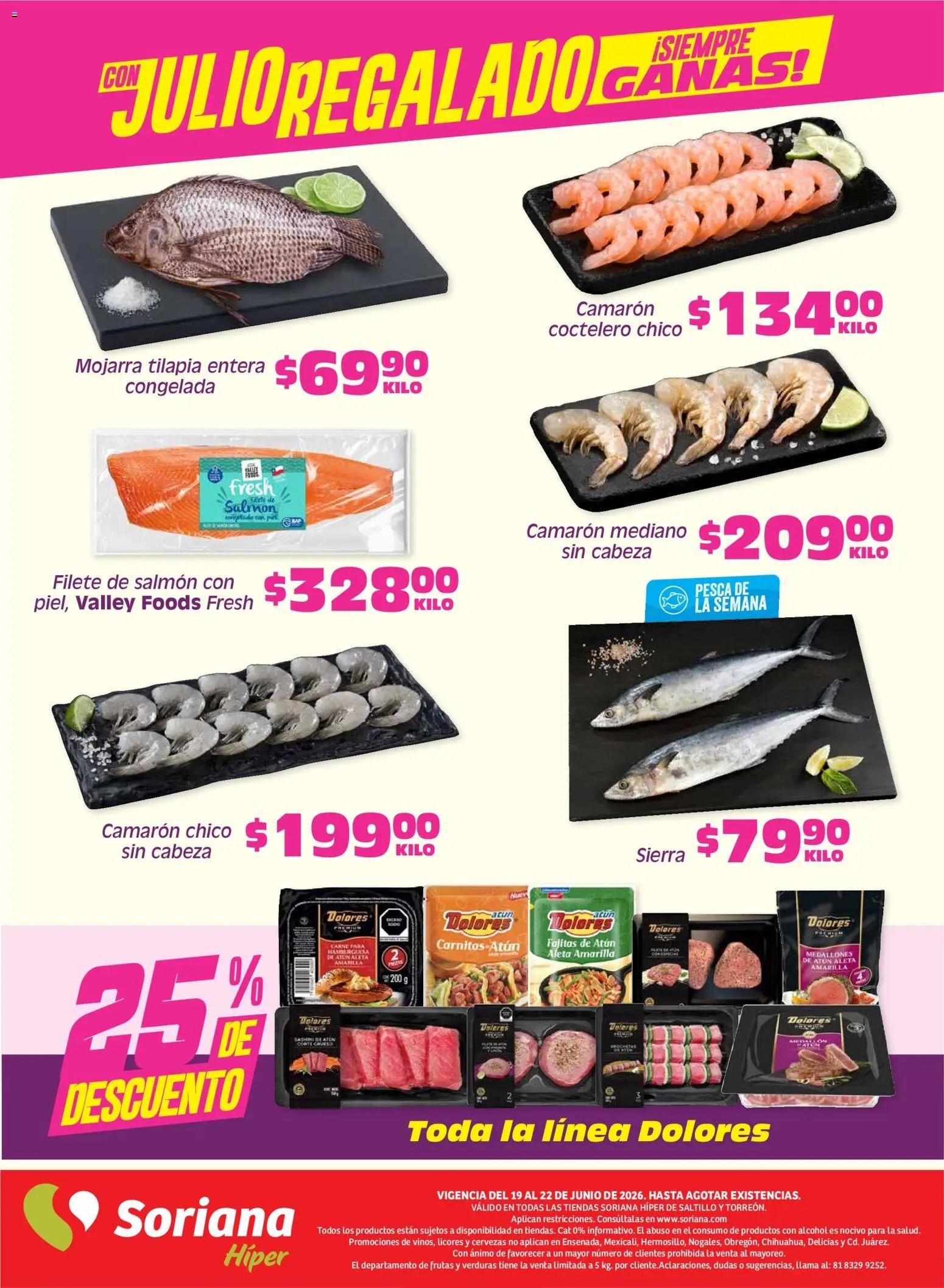 Soriana oferta desde 19/06/2026 Soriana Fin de Semana Híper: Saltillo y Torreón