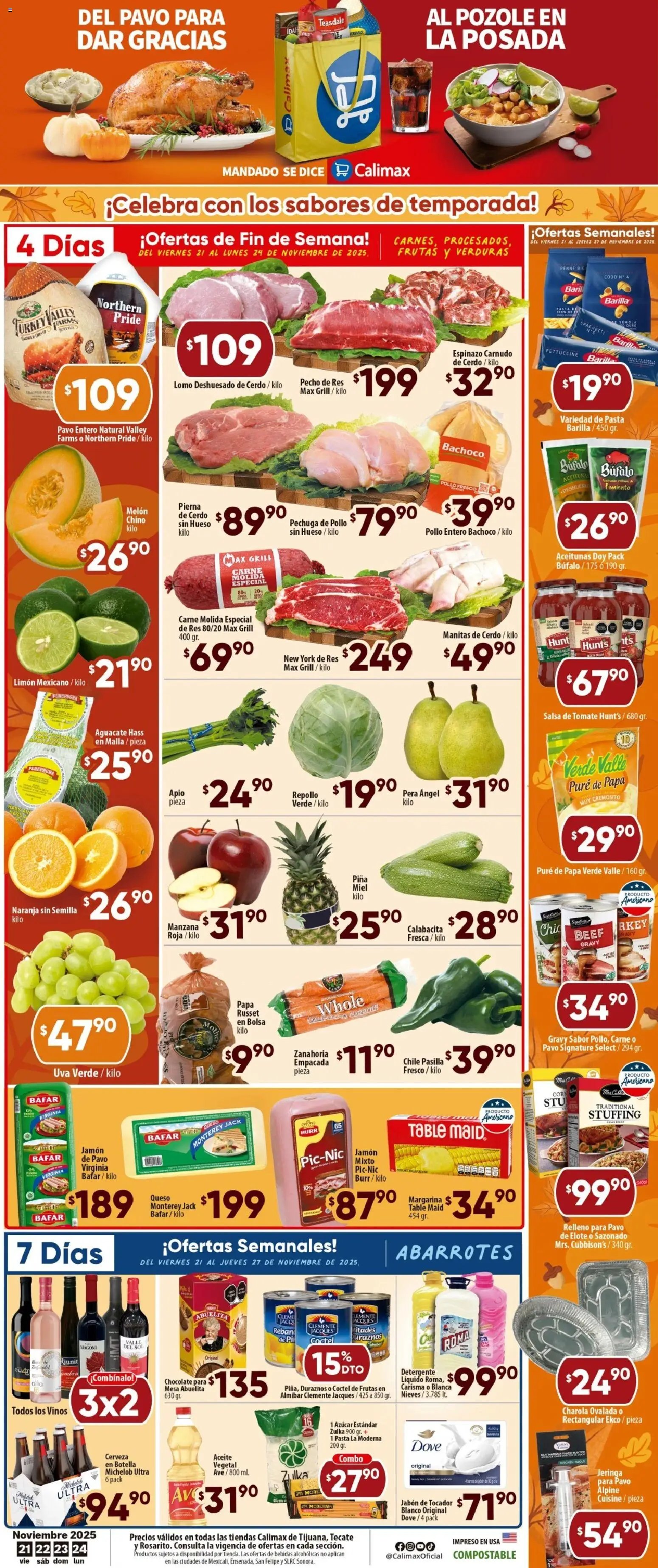 Calimax oferta desde 21/11/2025 Folleto Rosarito (2025-11-21 - 2025-11-24)