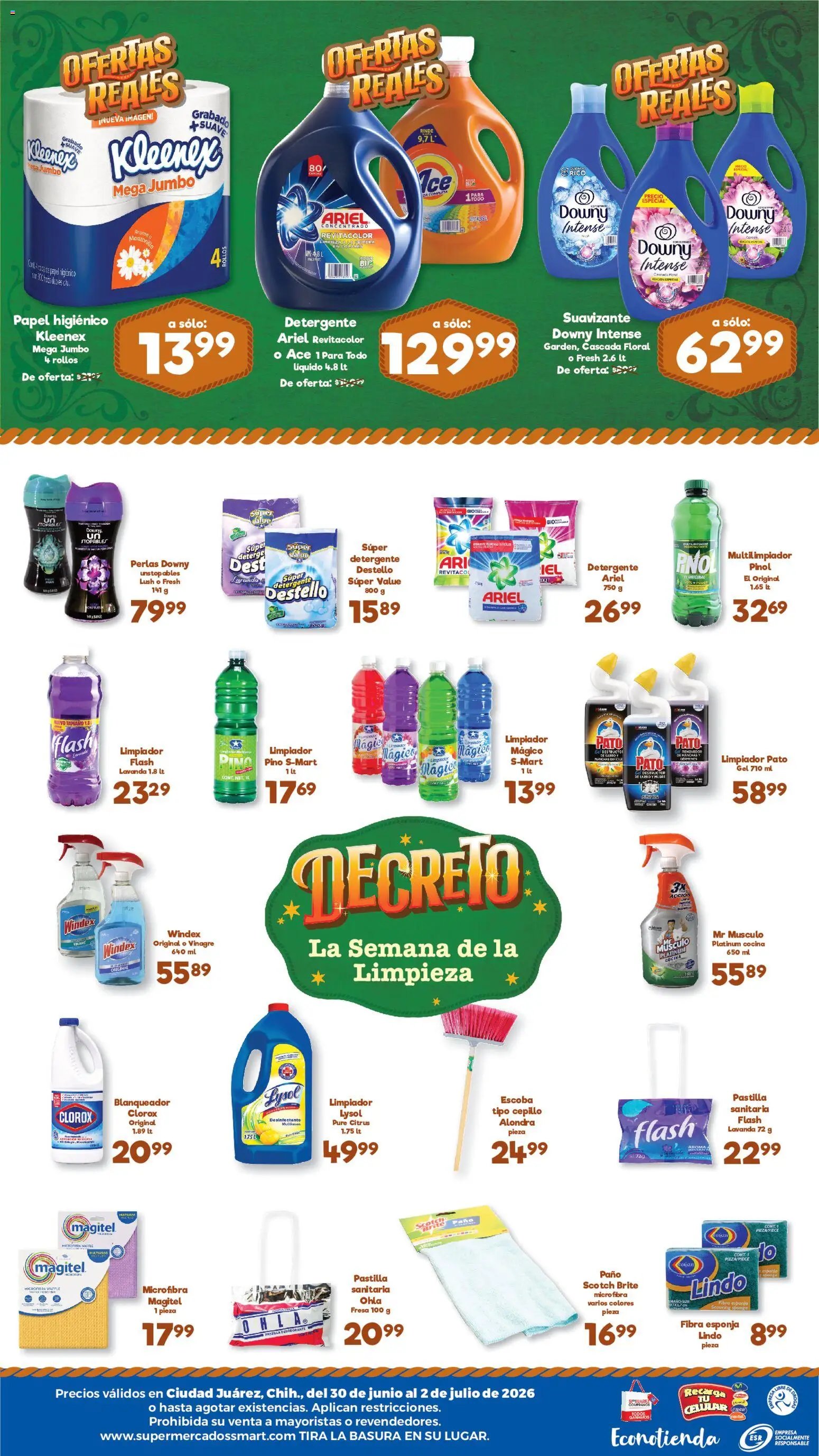 S-Mart oferta desde 30/06/2026 S-Mart folleto Ofertas de feria Juárez