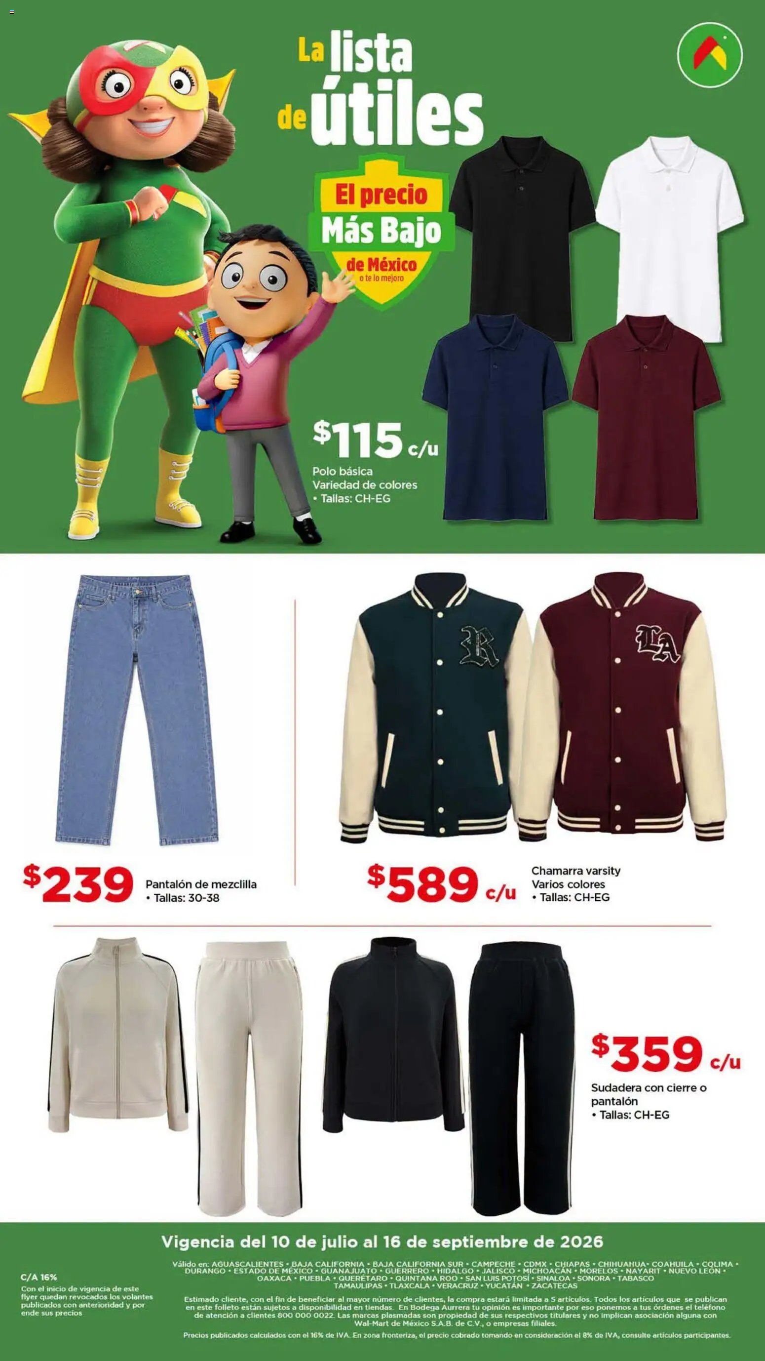 Bodega Aurrerá oferta desde 10/07/2026 Bodega Aurrerá folleto Back to School