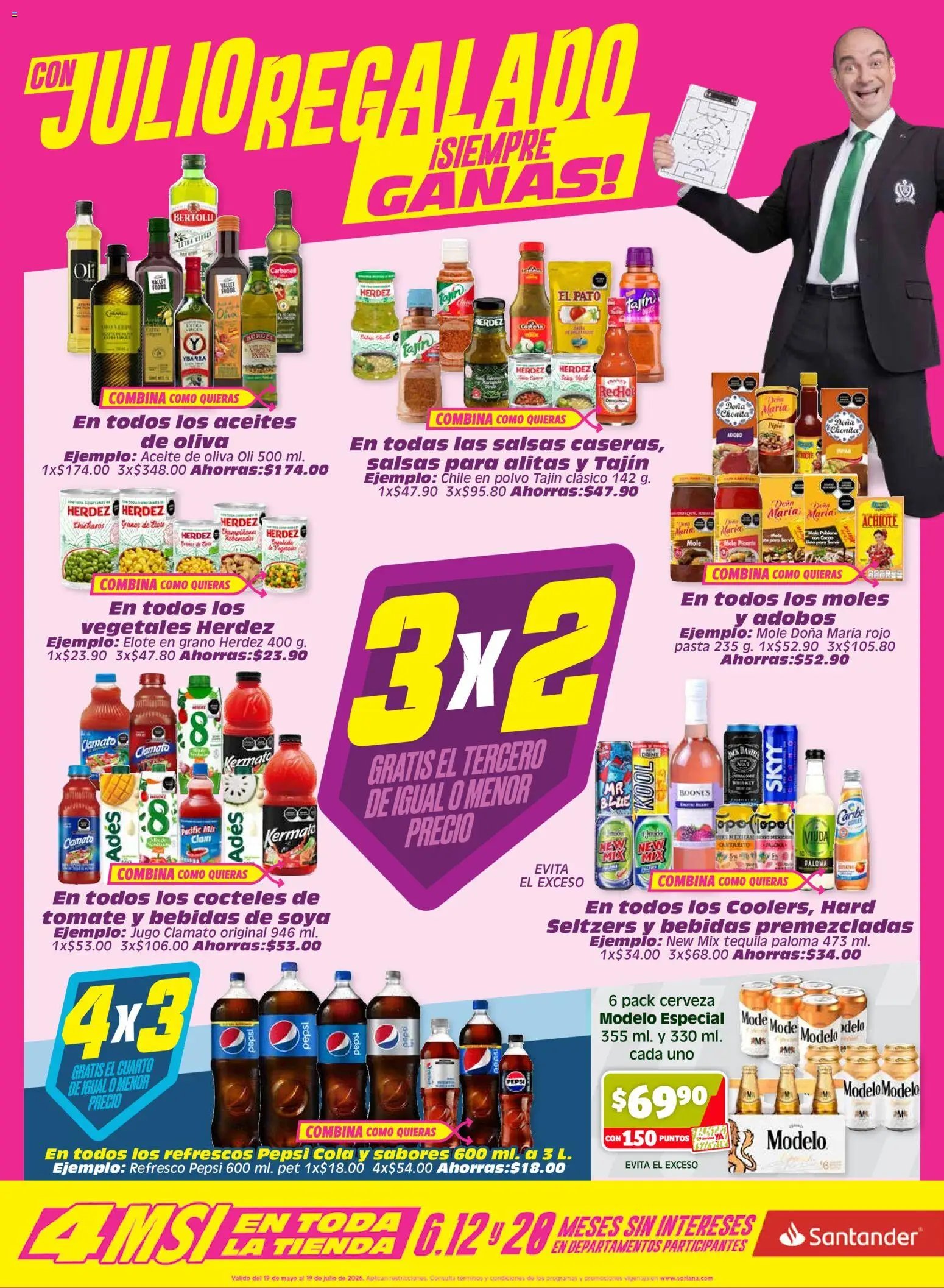 Soriana oferta desde 26/06/2026 Soriana Julio Regalado Híper Nacional