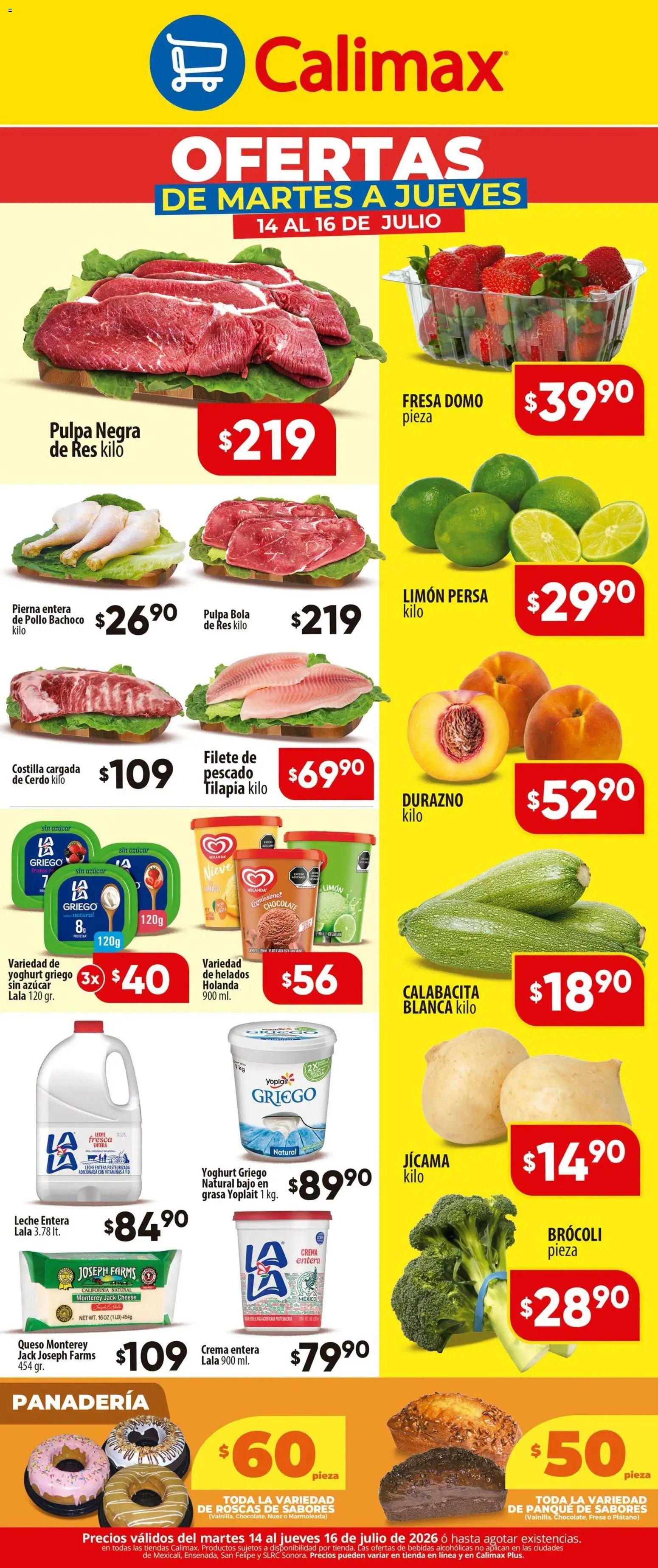Calimax oferta desde 14/07/2026 Calimax folleto