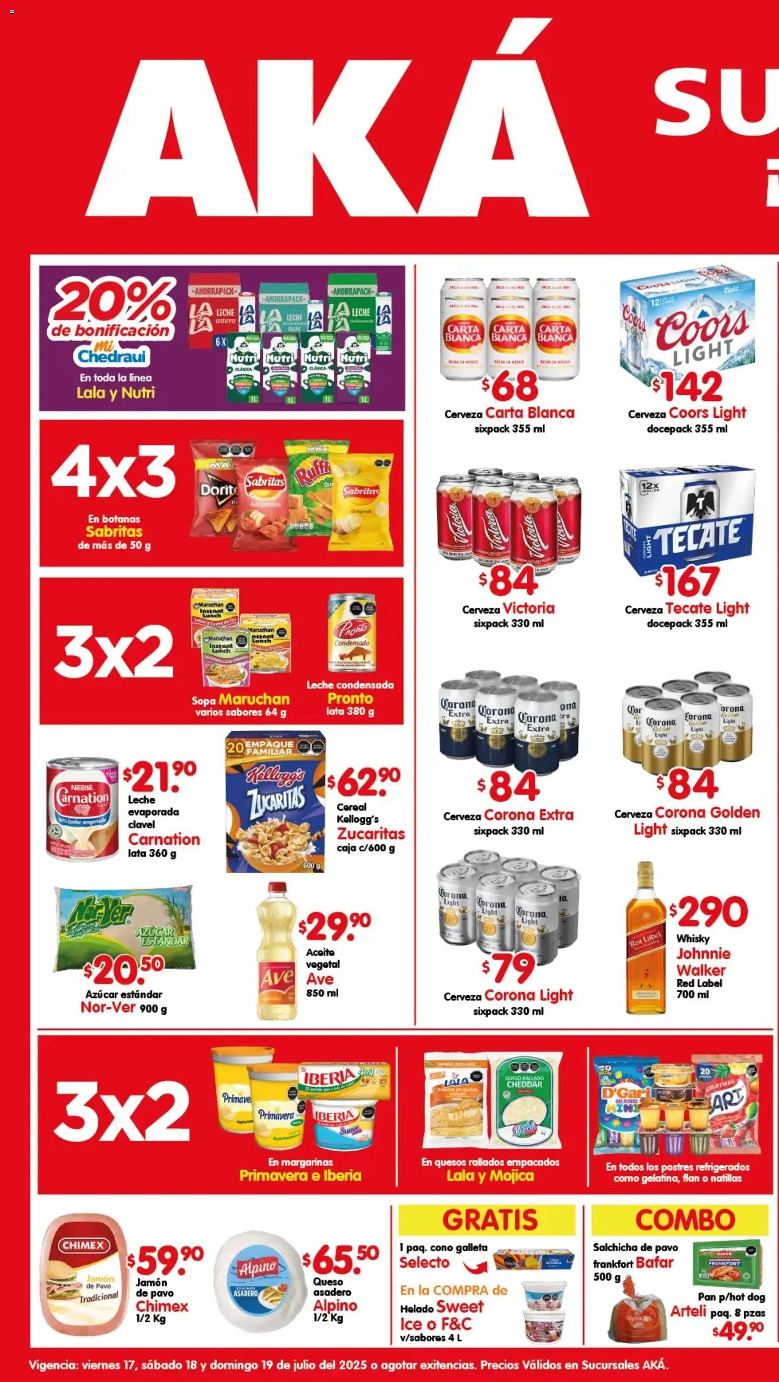Arteli oferta desde 17/07/2026 Arteli folleto Aká Superbodegas