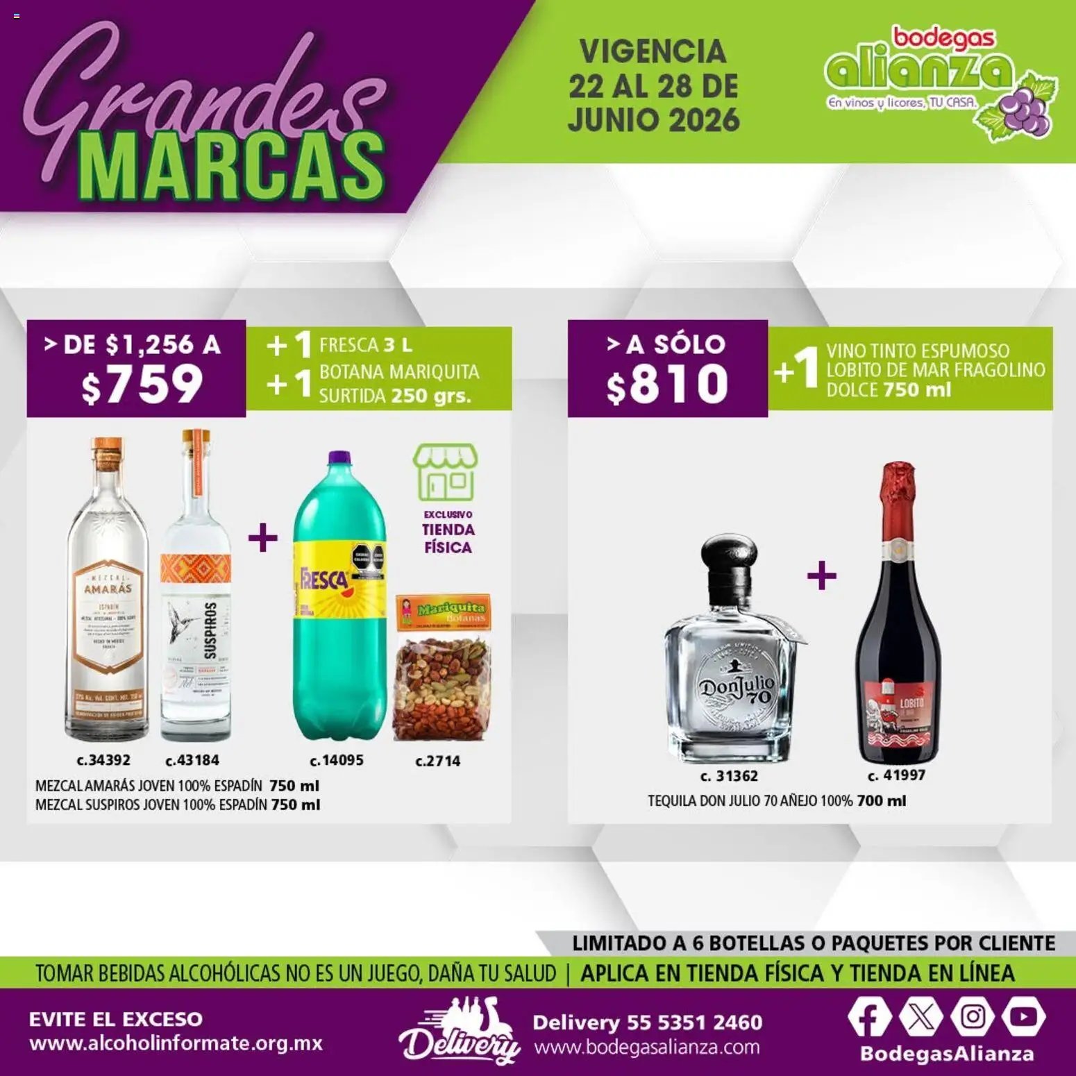 Bodegas Alianza oferta desde 22/06/2026 Bodegas Alianza catálogo Grandes Marcas