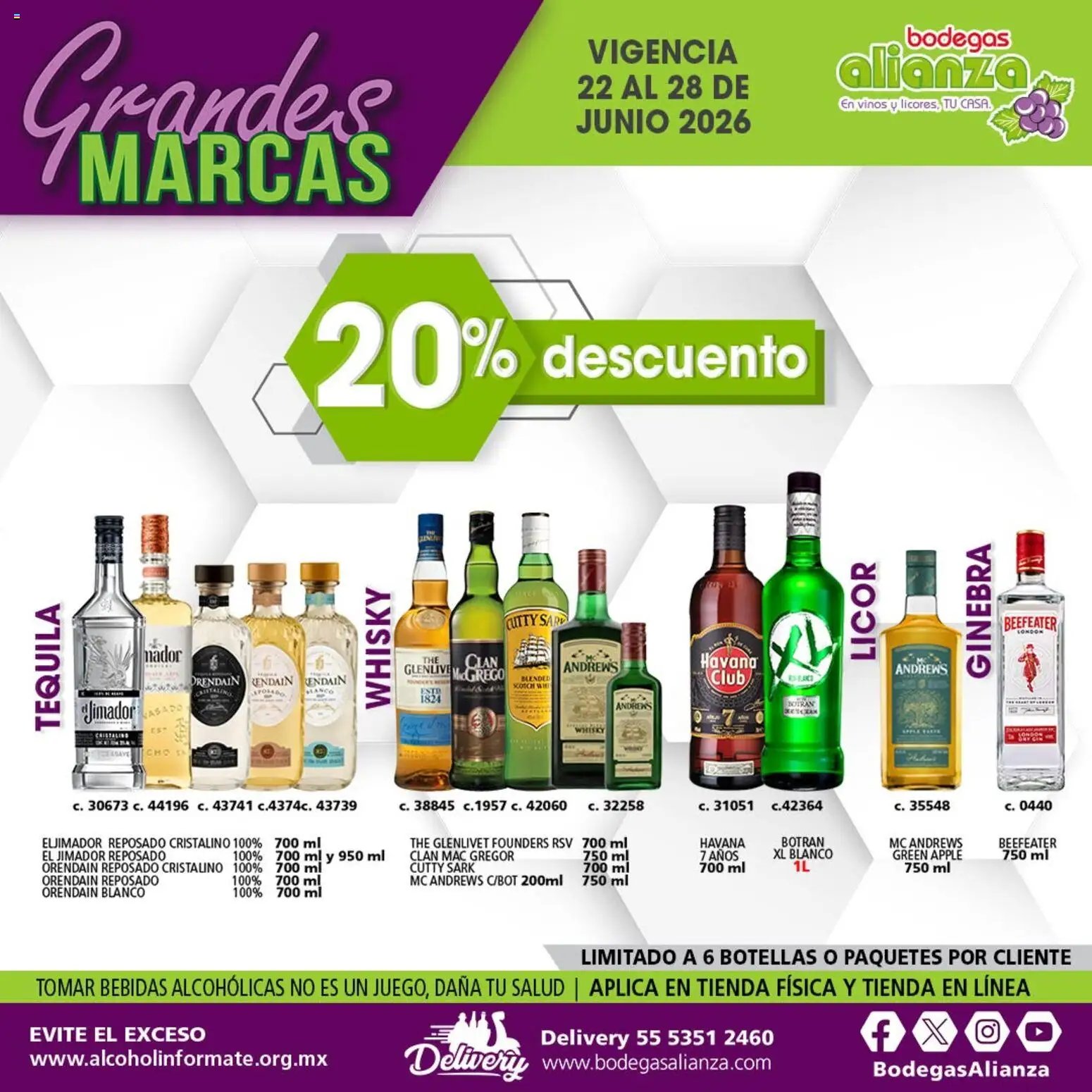 Bodegas Alianza oferta desde 22/06/2026 Bodegas Alianza catálogo Grandes Marcas