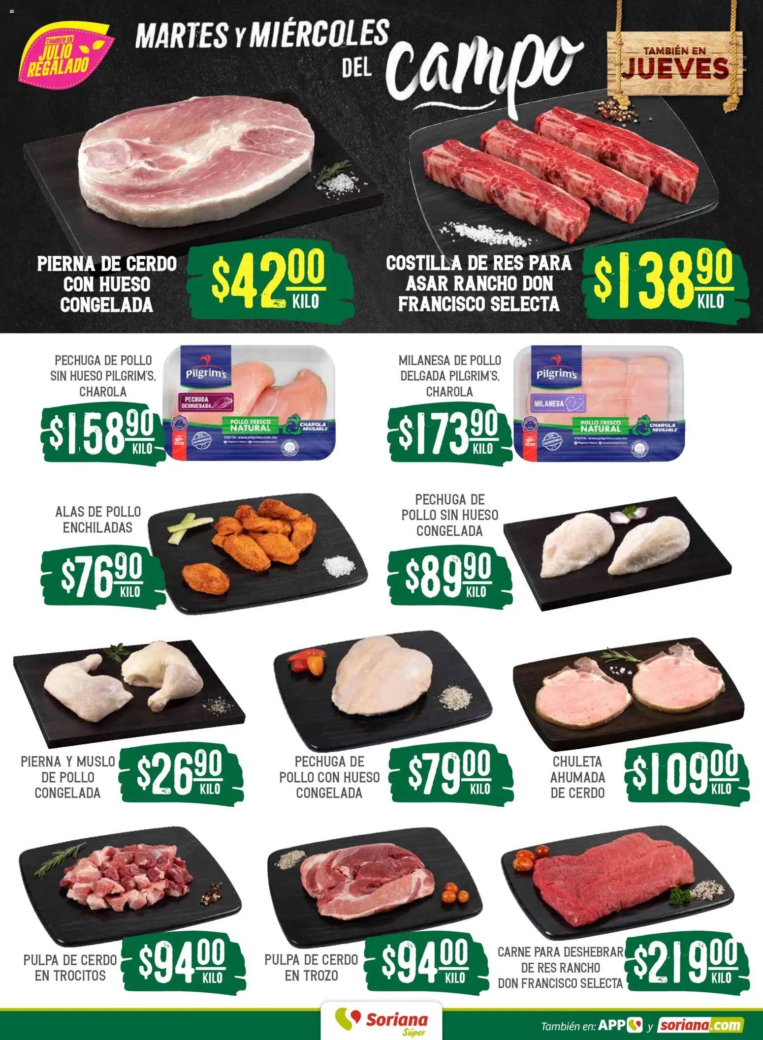 Soriana oferta desde 14/07/2026 Soriana Martes y Miércoles del Campo Súper: Juárez