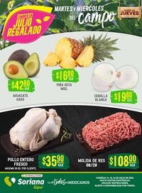 Soriana oferta desde 14/07/2026 Soriana Martes y Miércoles del Campo Súper: Juárez