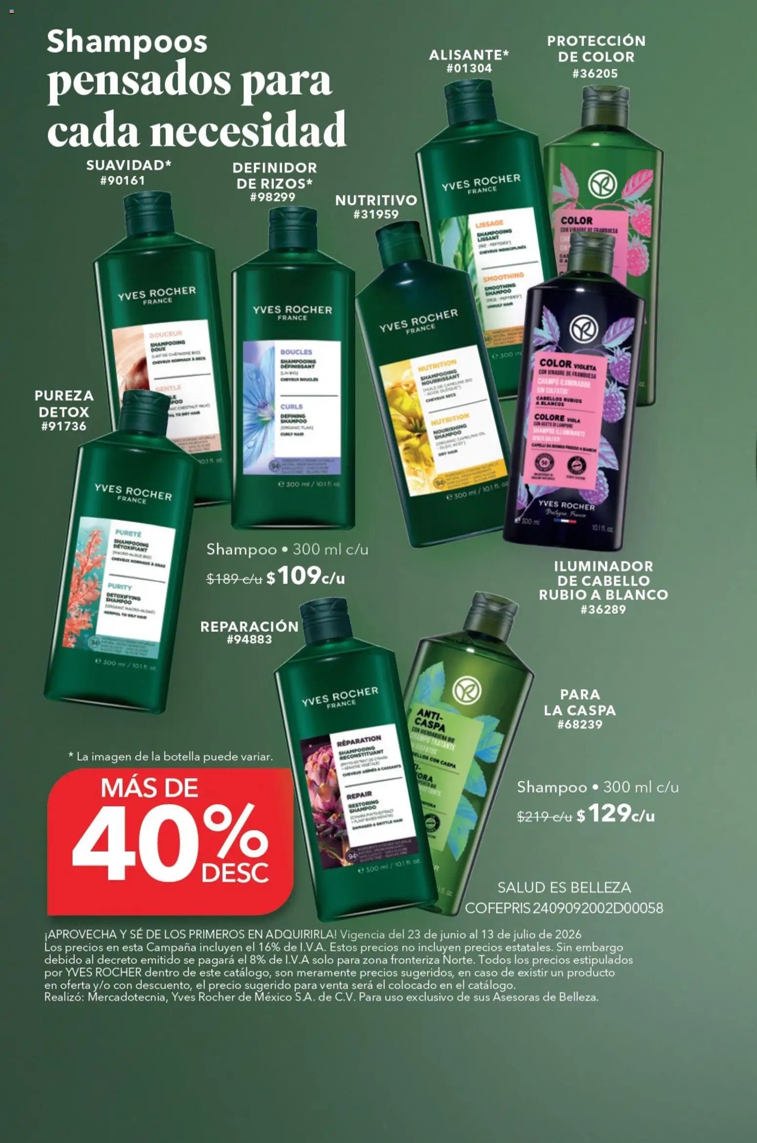 Yves Rocher oferta desde 23/06/2026 Yves Rocher campaña 9 2026