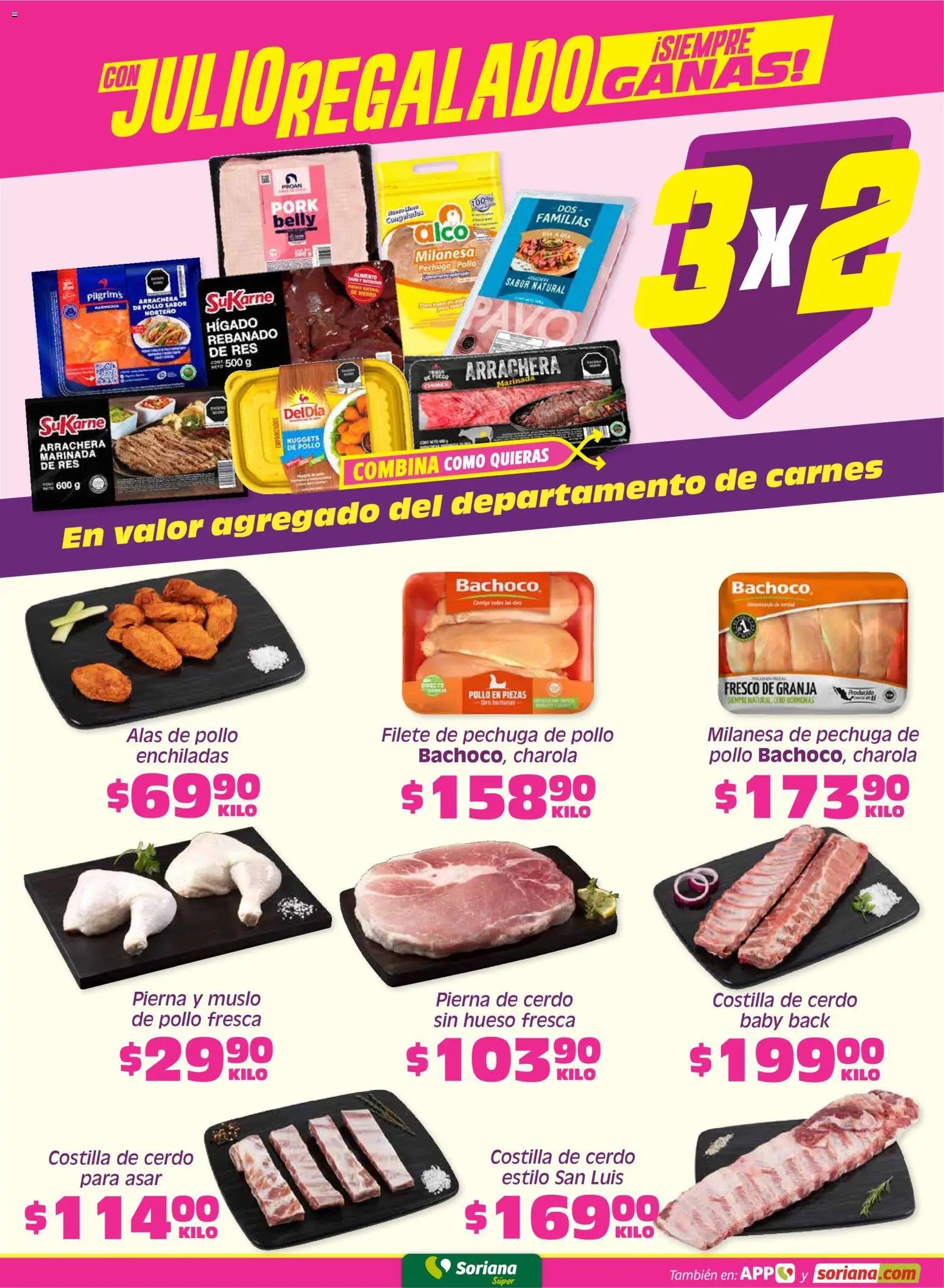 Soriana oferta desde 19/06/2026 Soriana Fin de Semana Súper: Ver, Tab, Chis, Camp, Yuc y Q. Roo