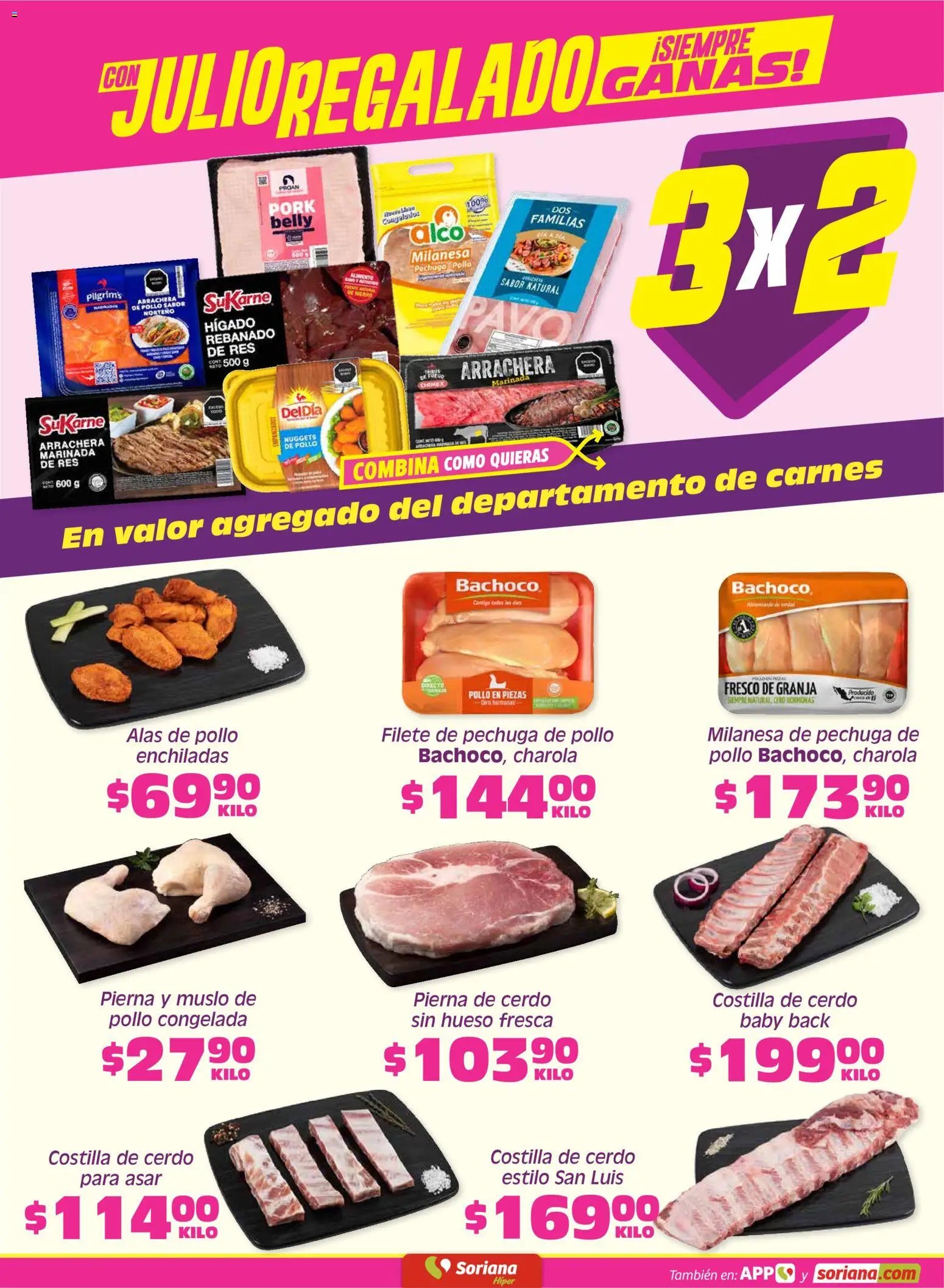 Soriana oferta desde 19/06/2026 Soriana Fin de Semana Híper: Chih, Delicias, Dur y Coah (excepto Saltillo)