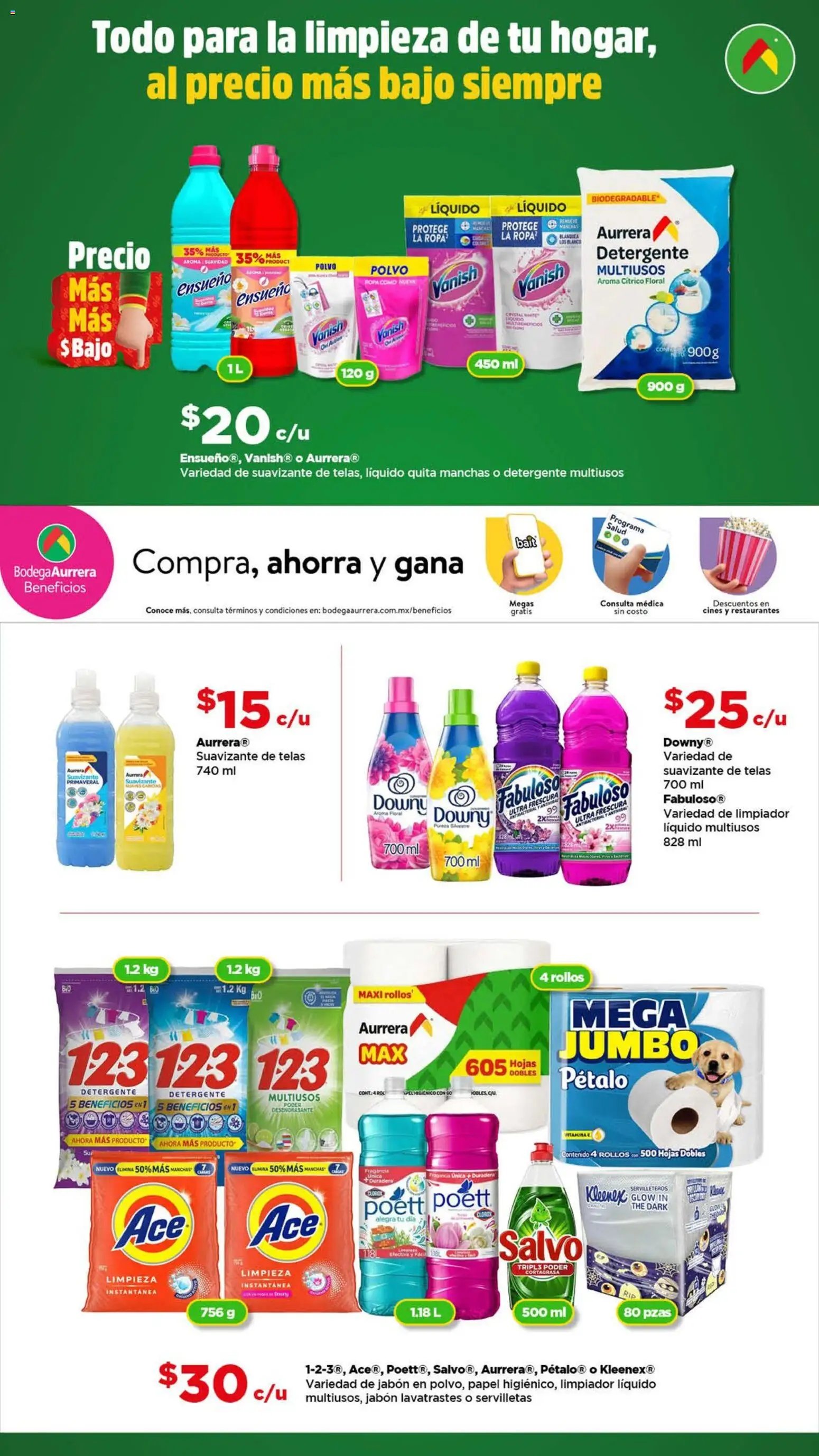 Bodega Aurrerá oferta desde 20/11/2025 Folleto Todo para la limpieza  (2025-11-20 - 2025-12-31)