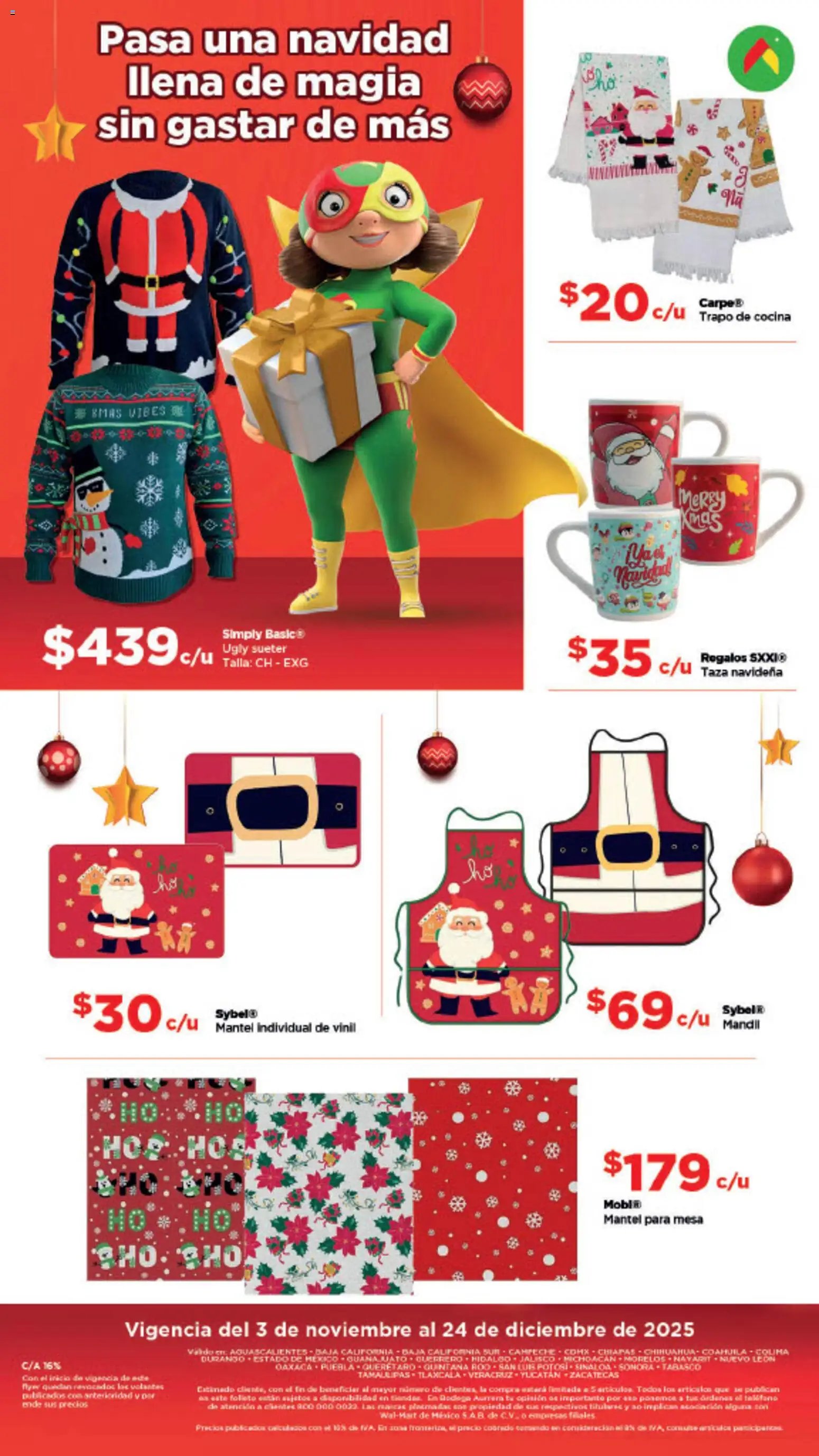 Bodega Aurrerá oferta desde 03/11/2025 Folleto Aquí sí te alcanza para la magia de la Navidad (2025-11-03 - 2025-12-24)