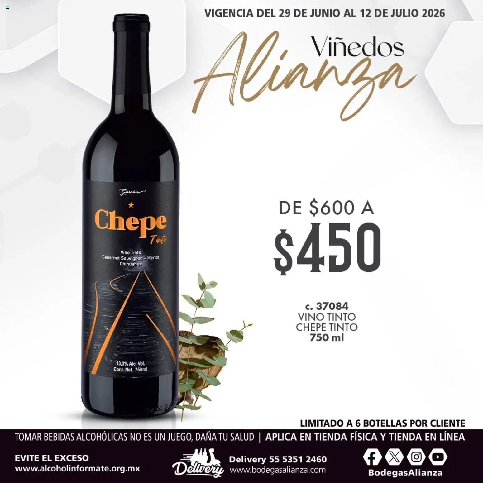 Bodegas Alianza oferta desde 29/06/2026 Bodegas Alianza catálogo Viñedos Alianza