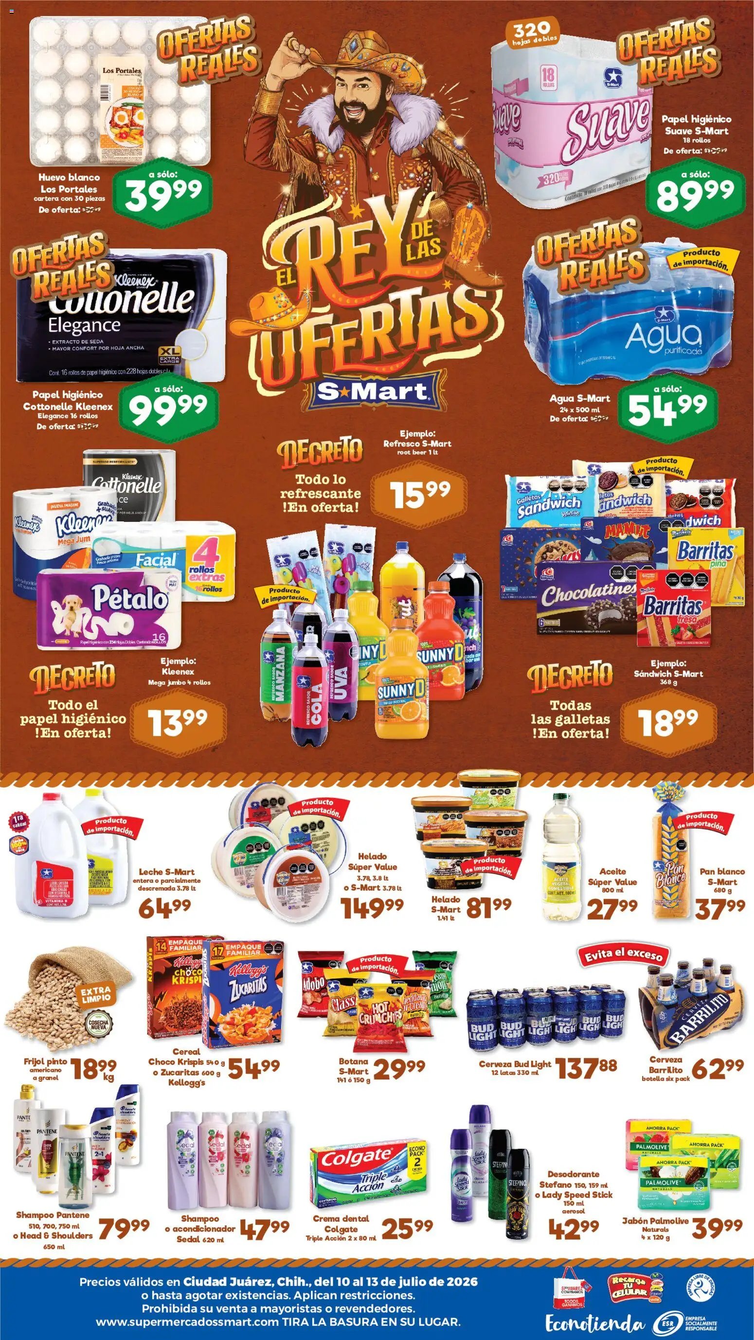 S-Mart oferta desde 10/07/2026 S-Mart folleto Juárez