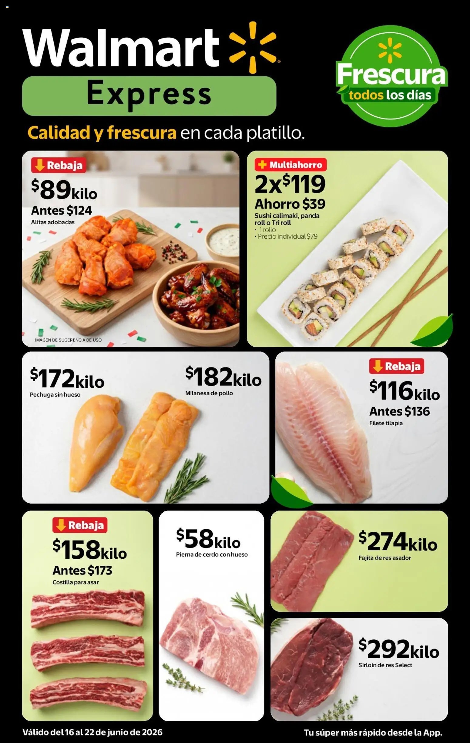 Walmart Express oferta desde 16/06/2026 Walmart Express folleto Calidad a precios bajos