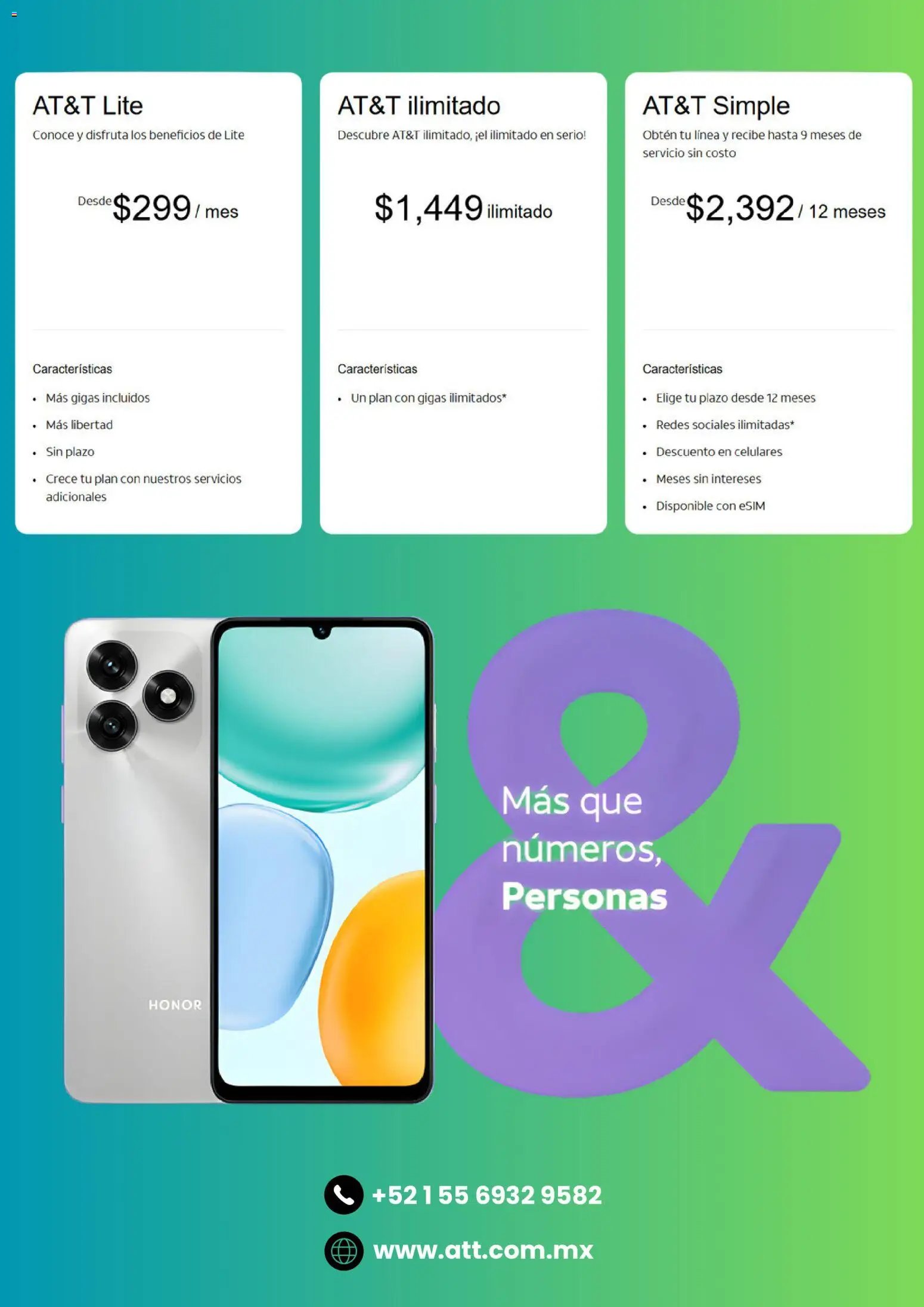 AT&T oferta desde 01/06/2026 AT&T catálogo
