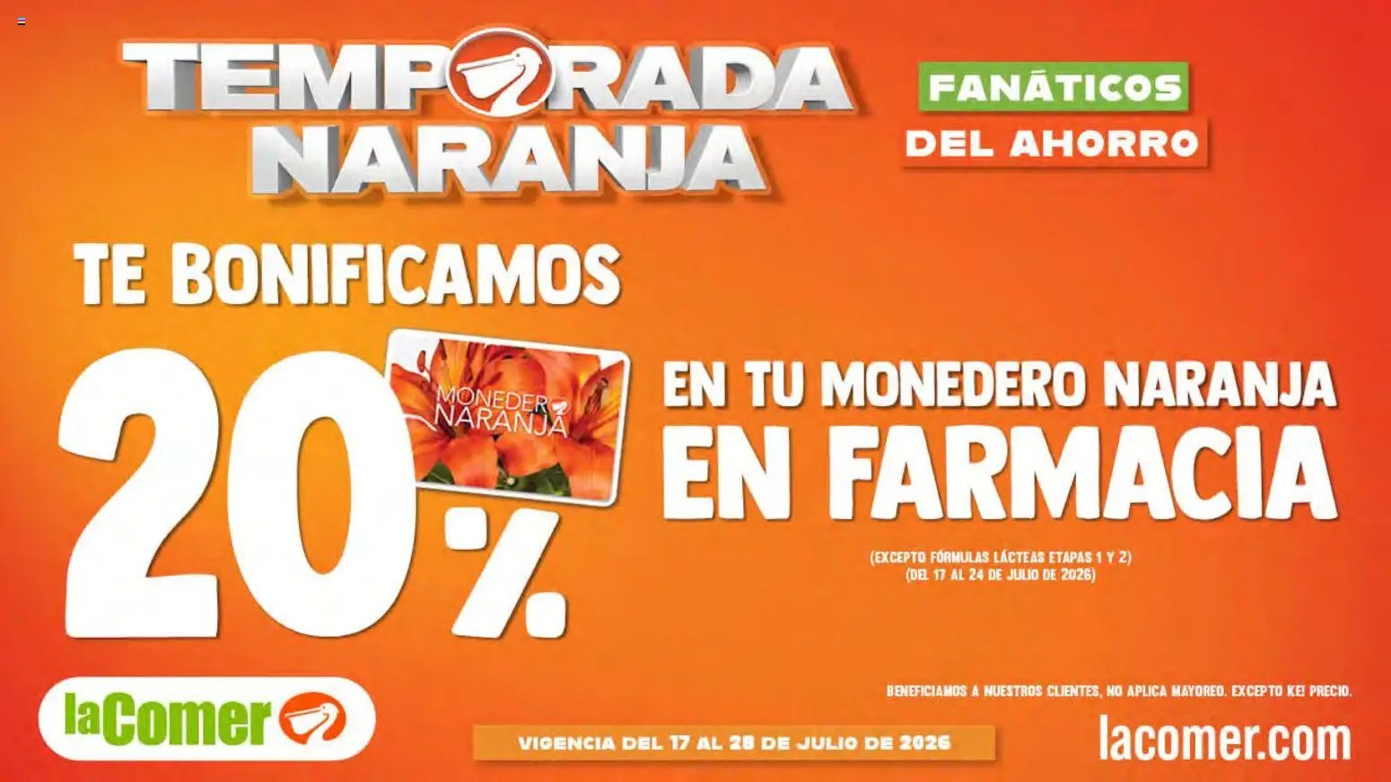 La Comer oferta desde 17/07/2026 La Comer folleto